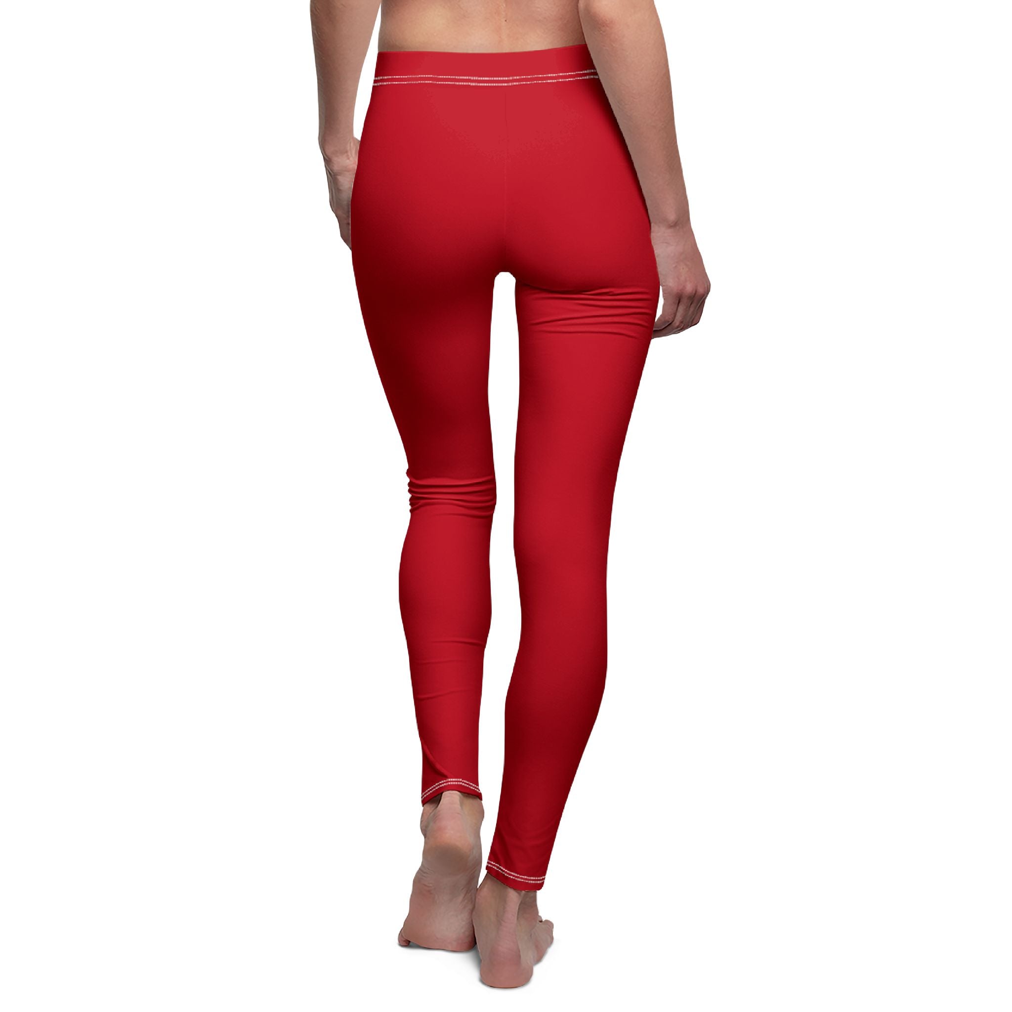Solara Icon-Vibrant Red Women's Leggings | Yoga, Fitness, Casual Wear, Workout, Athleisure