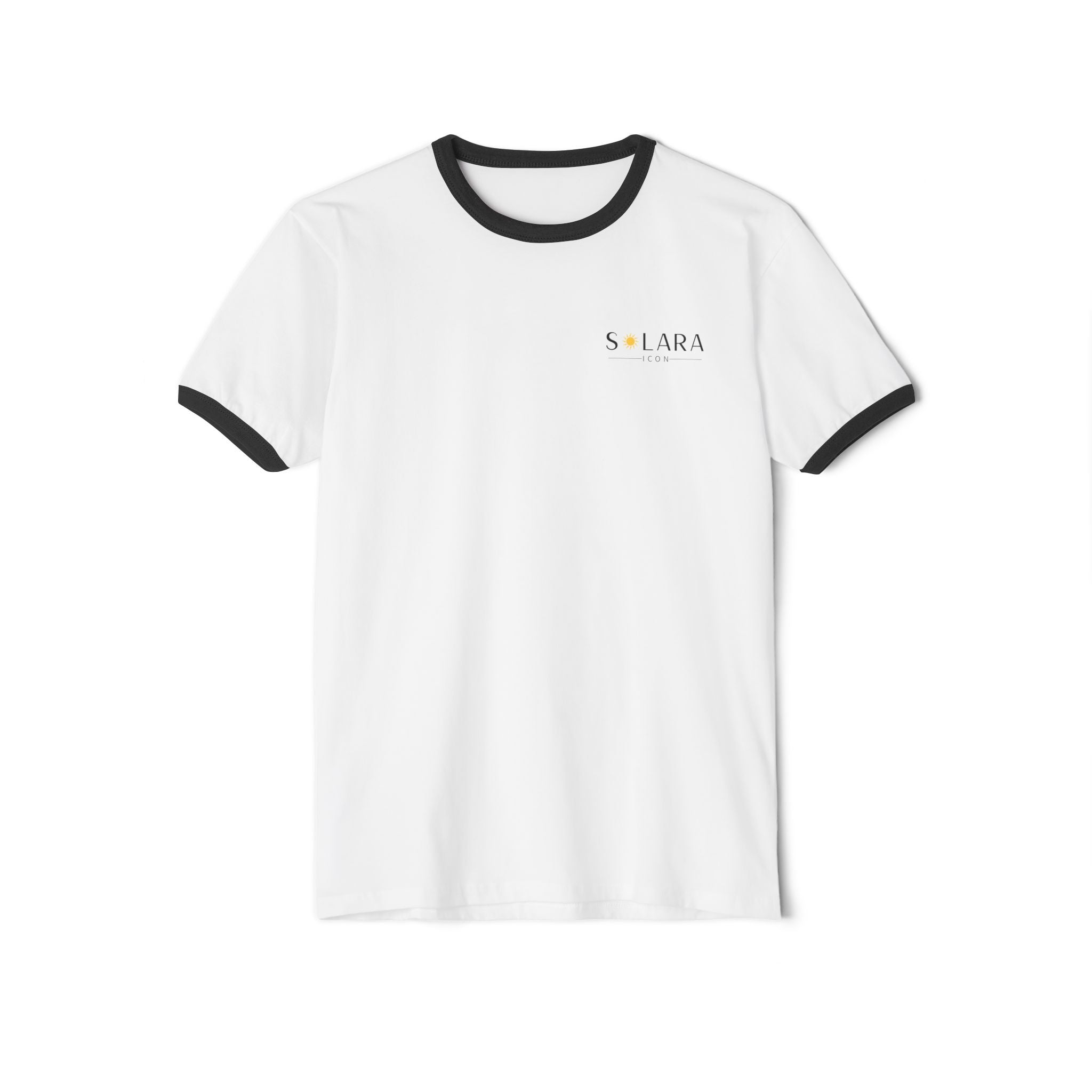 Solara Icon-Vintage Style Unisex Ringer T-Shirt - Casual Apparel for Everyday Wear, Gift for Birthdays, Summer Outings,