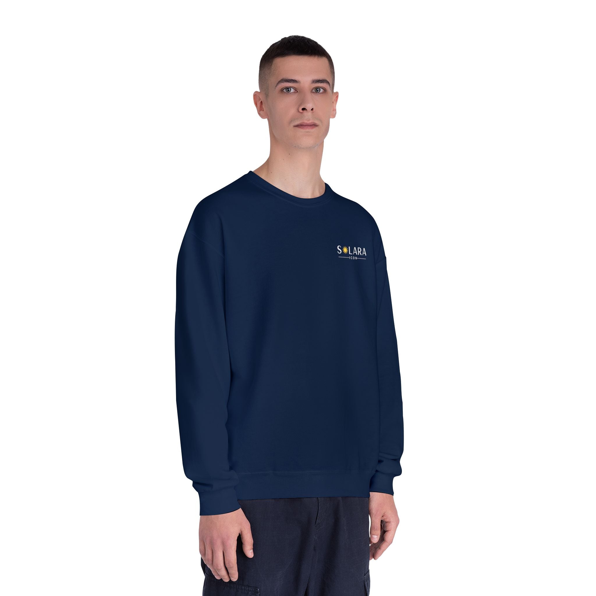Solara Icon-Cozy Classic Crewneck Sweatshirt, Unisex Sweatshirt, Casual Pullover,  Cozy Gift