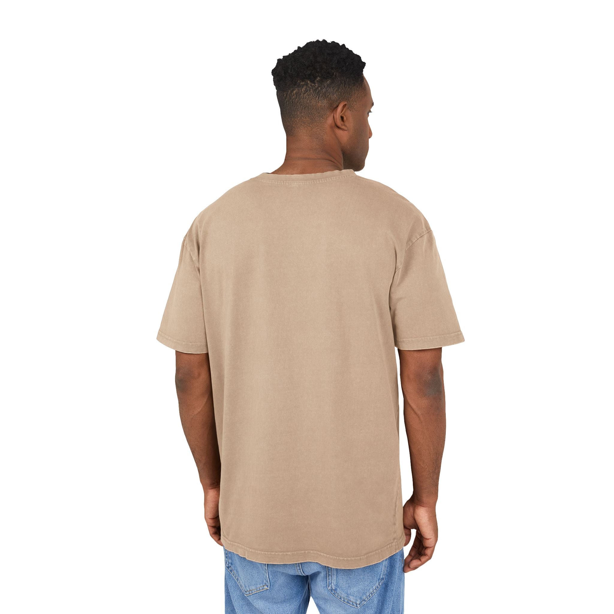 Solara Icon-Men's Acid Wash Oversized Tee, Retro Fashion Shirt, Casual Summer Top