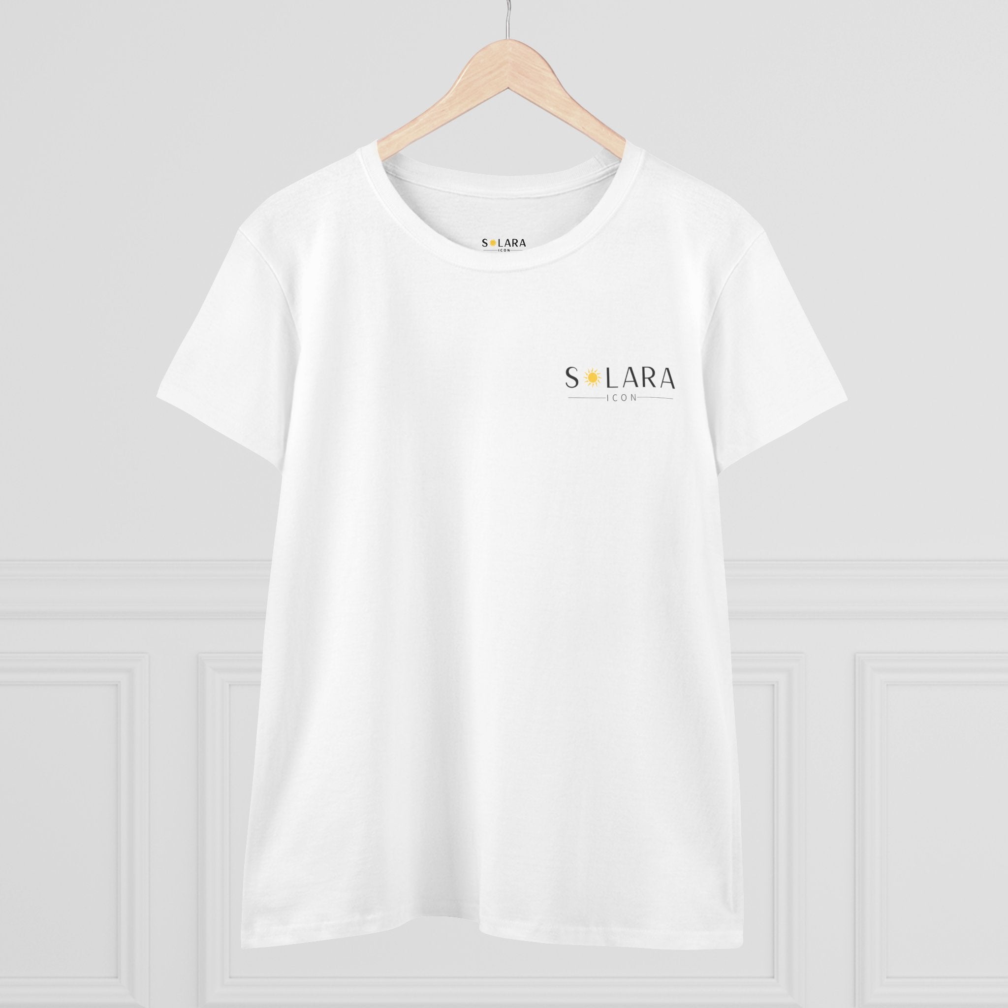 Solar Inspired Women's Midweight Cotton Tee, Casual Tee,Gift for Her, Everyday Wear,