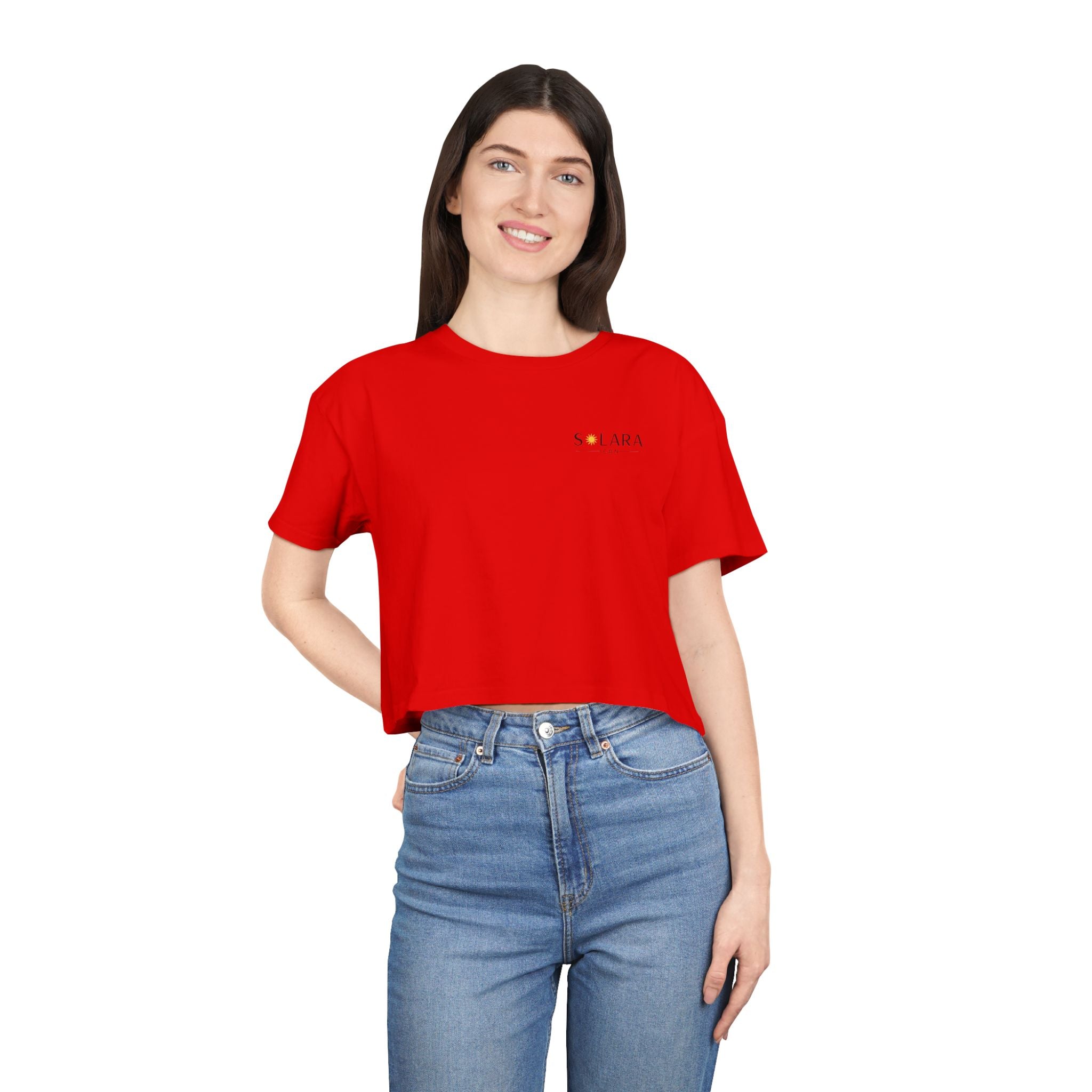 Solara Icon - Sunny Vibes Women's Crop Tee