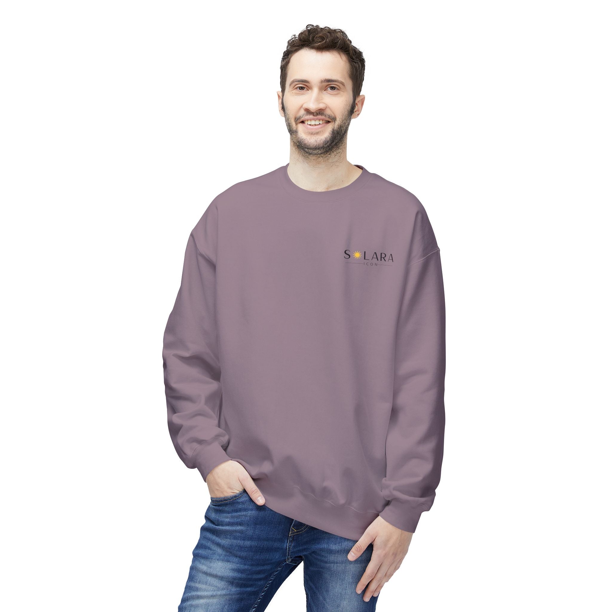 Solara Icon-Unisex Midweight Softstyle Fleece Crewneck Sweatshirt