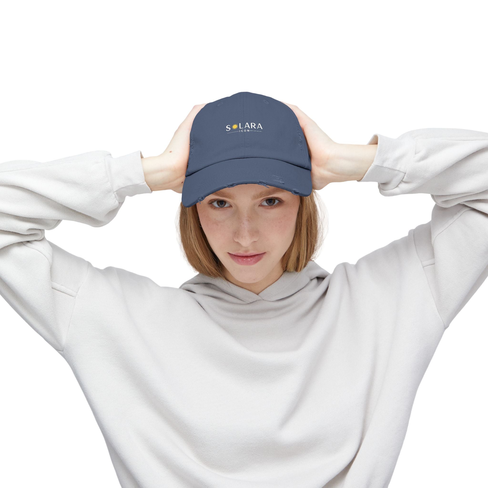 Solara Icon - Unisex Distressed Cap
