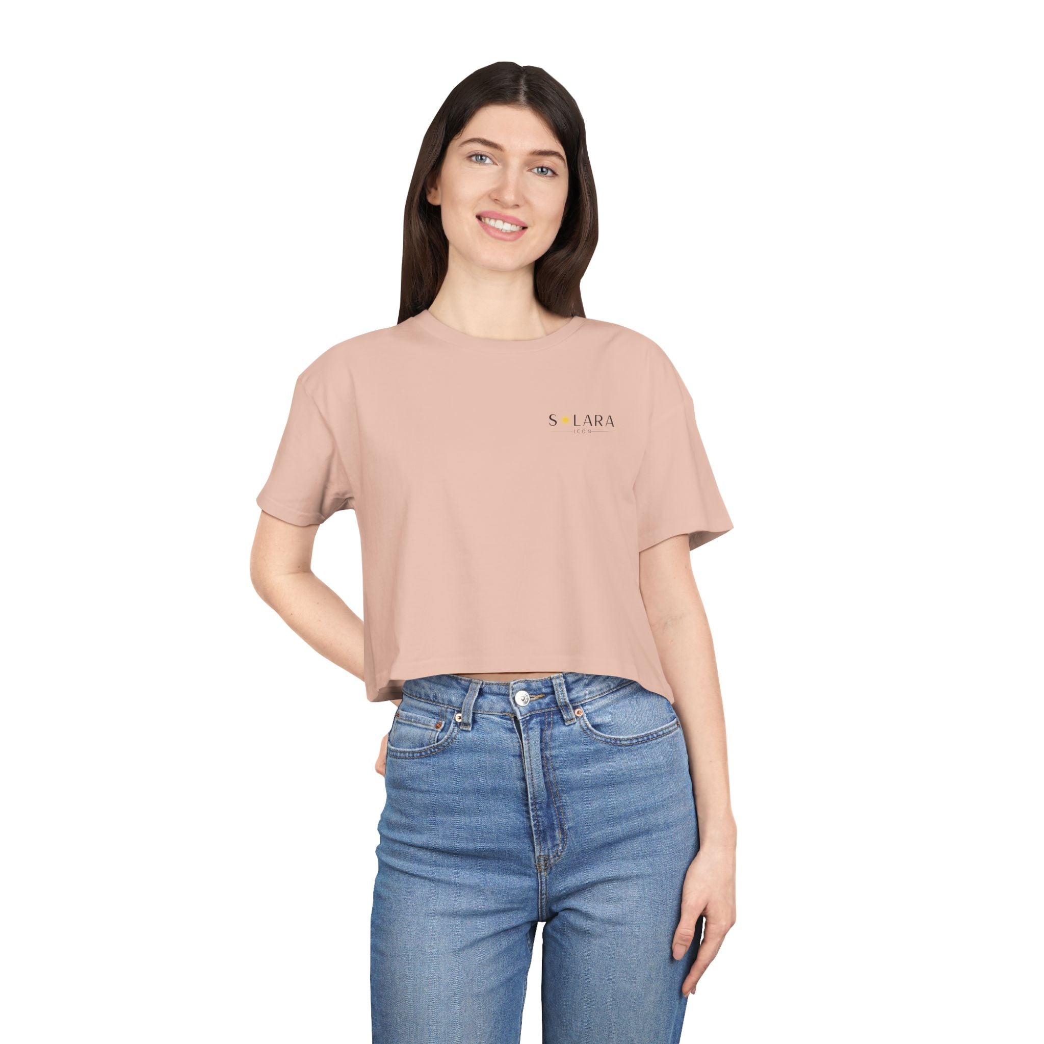 Solara Icon - Sunny Vibes Women's Crop Tee