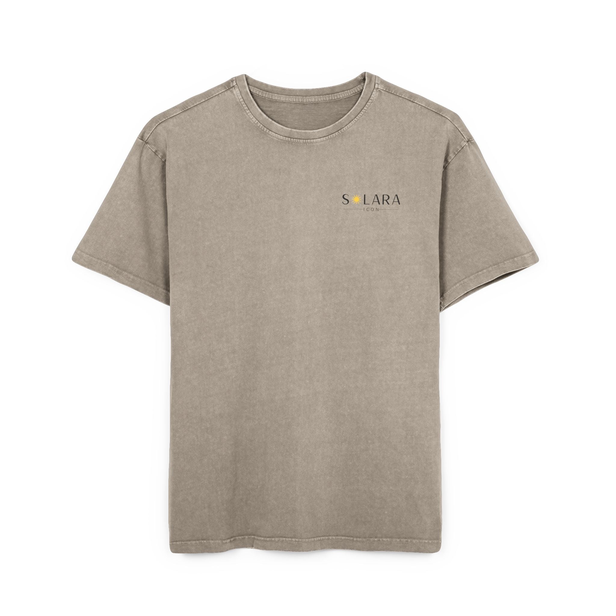 Solara Icon-Men's Acid Wash Oversized Tee, Retro Fashion Shirt, Casual Summer Top