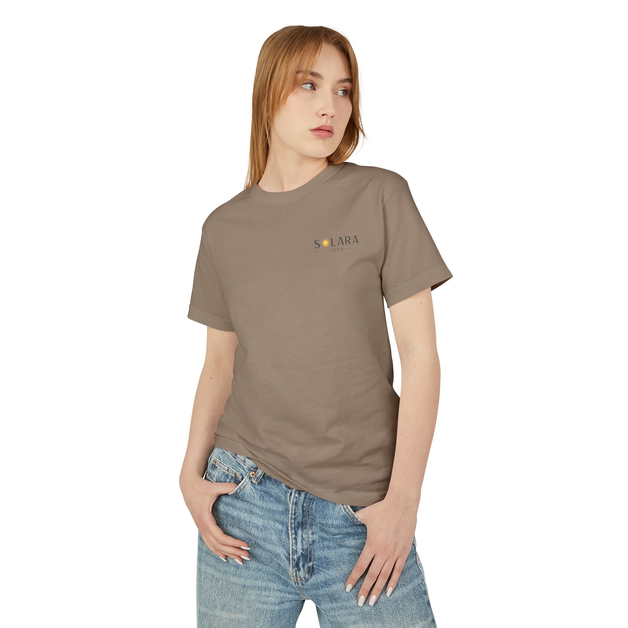 Solara Icon-Unisex Heavyweight Tee, Relaxed Cotton T-Shirt for Everyday Comfort, Gift for Her, Gift for Him,