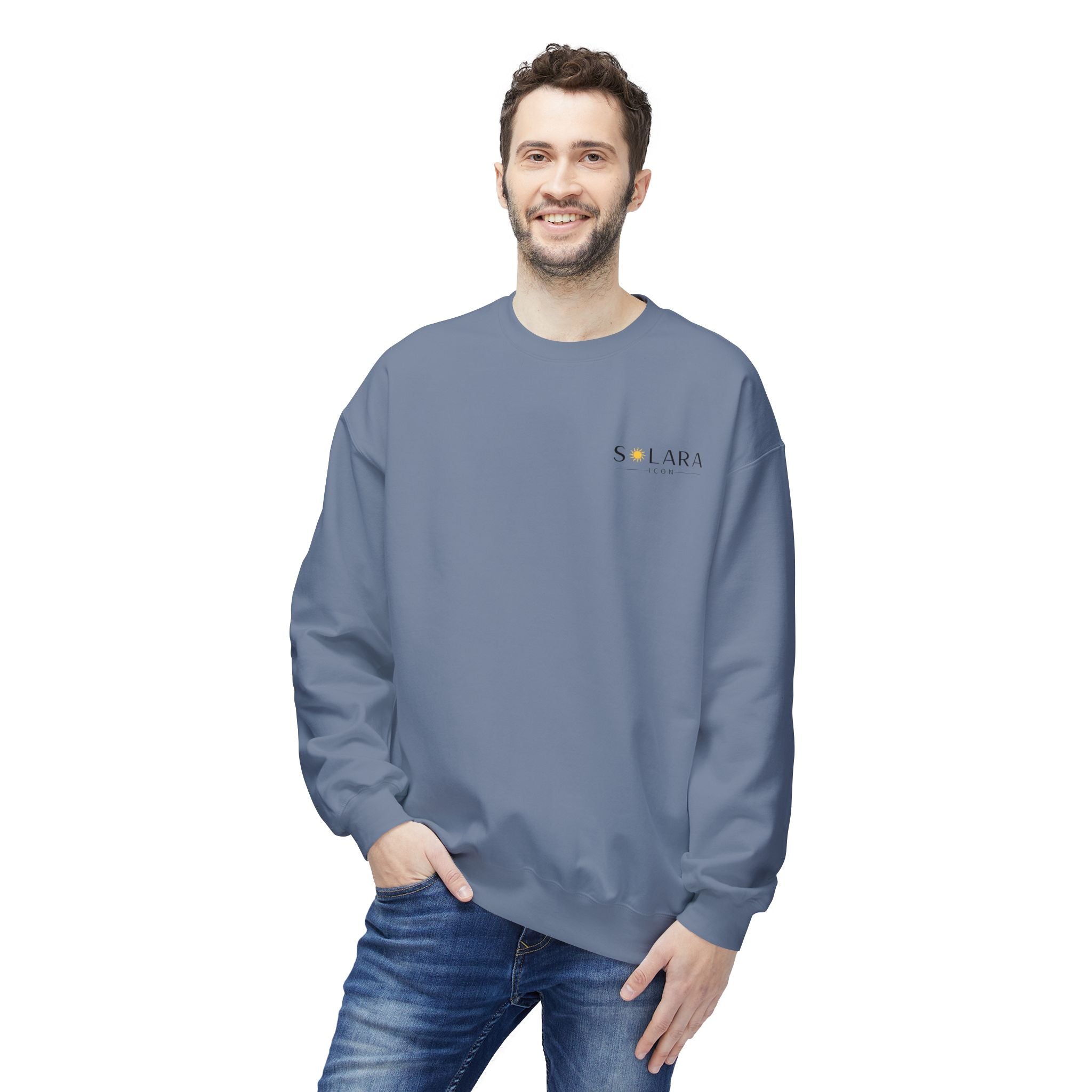 Solara Icon-Unisex Midweight Softstyle Fleece Crewneck Sweatshirt