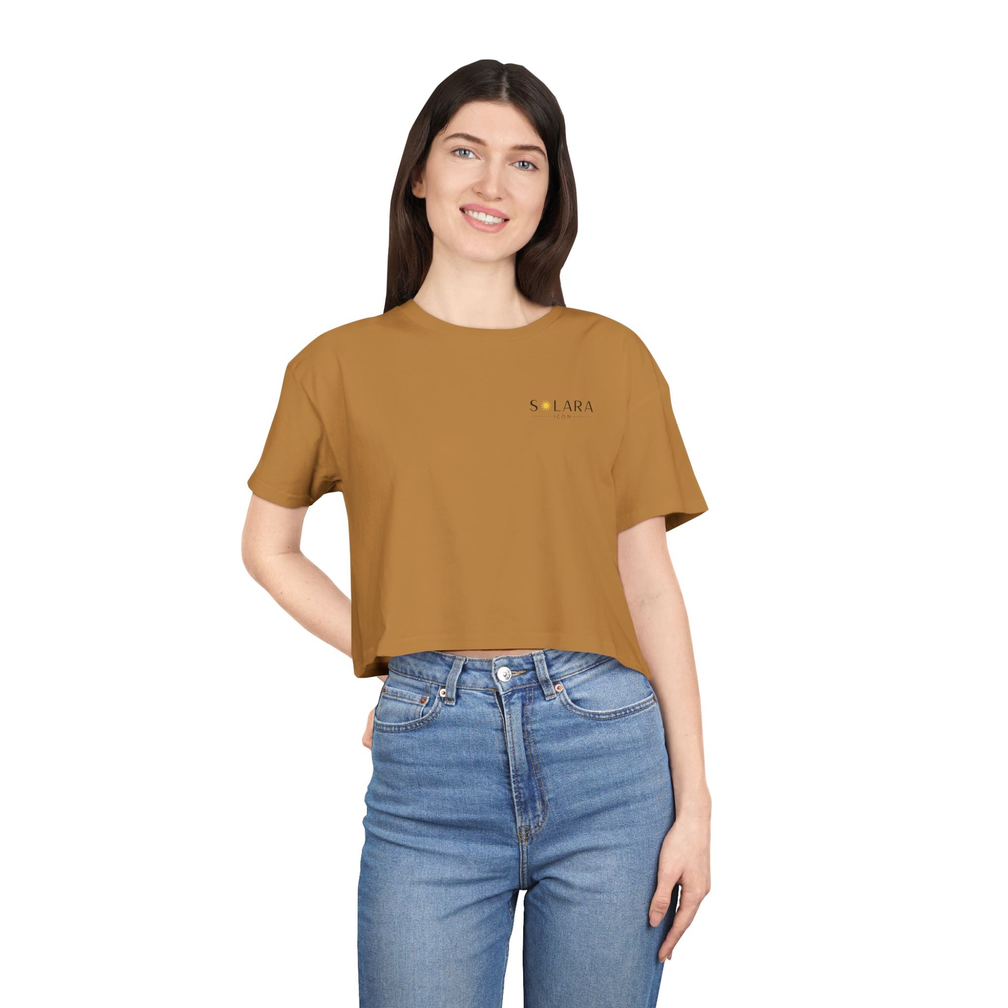 Solara Icon - Sunny Vibes Women's Crop Tee