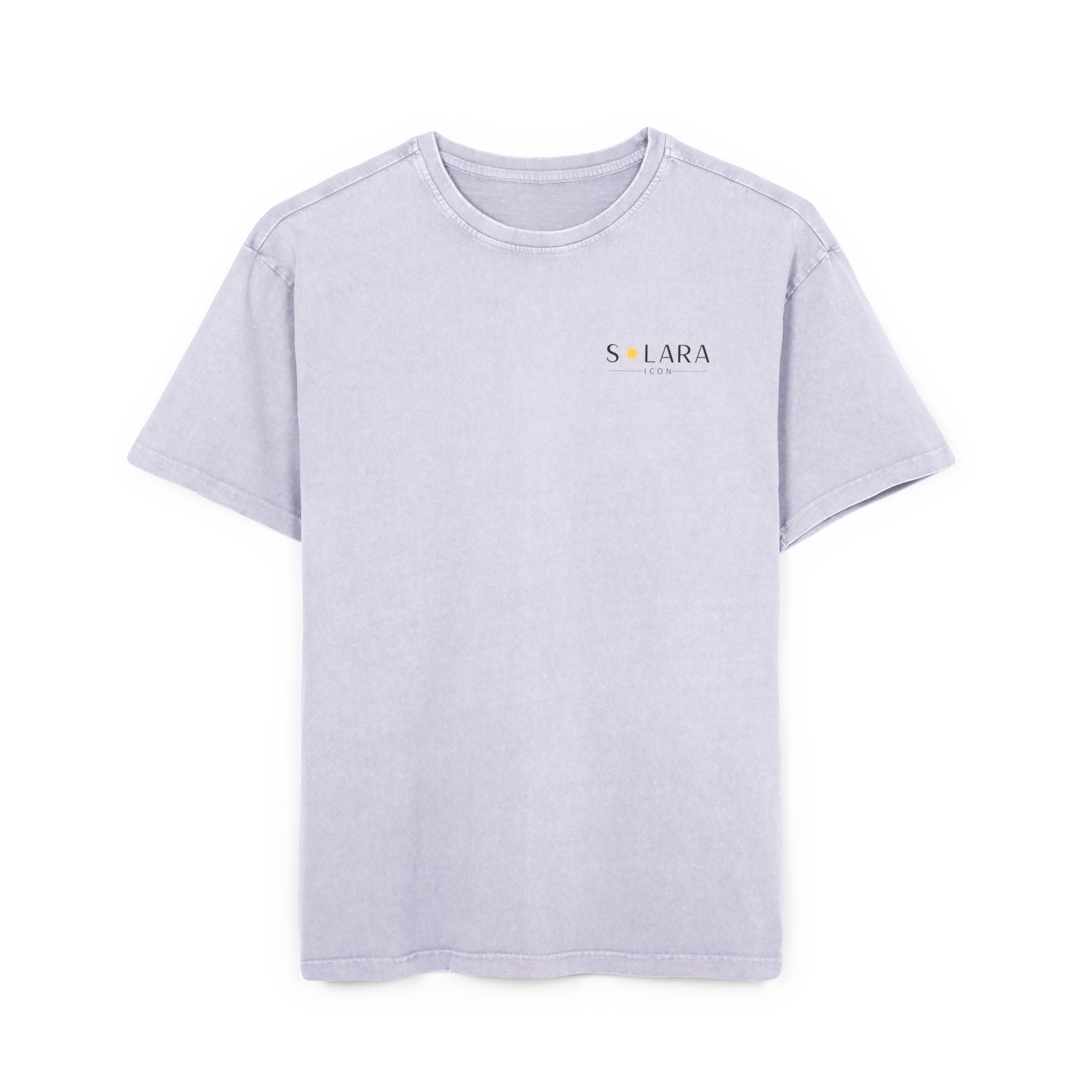 Solara Icon-Men's Acid Wash Oversized Tee, Retro Fashion Shirt, Casual Summer Top