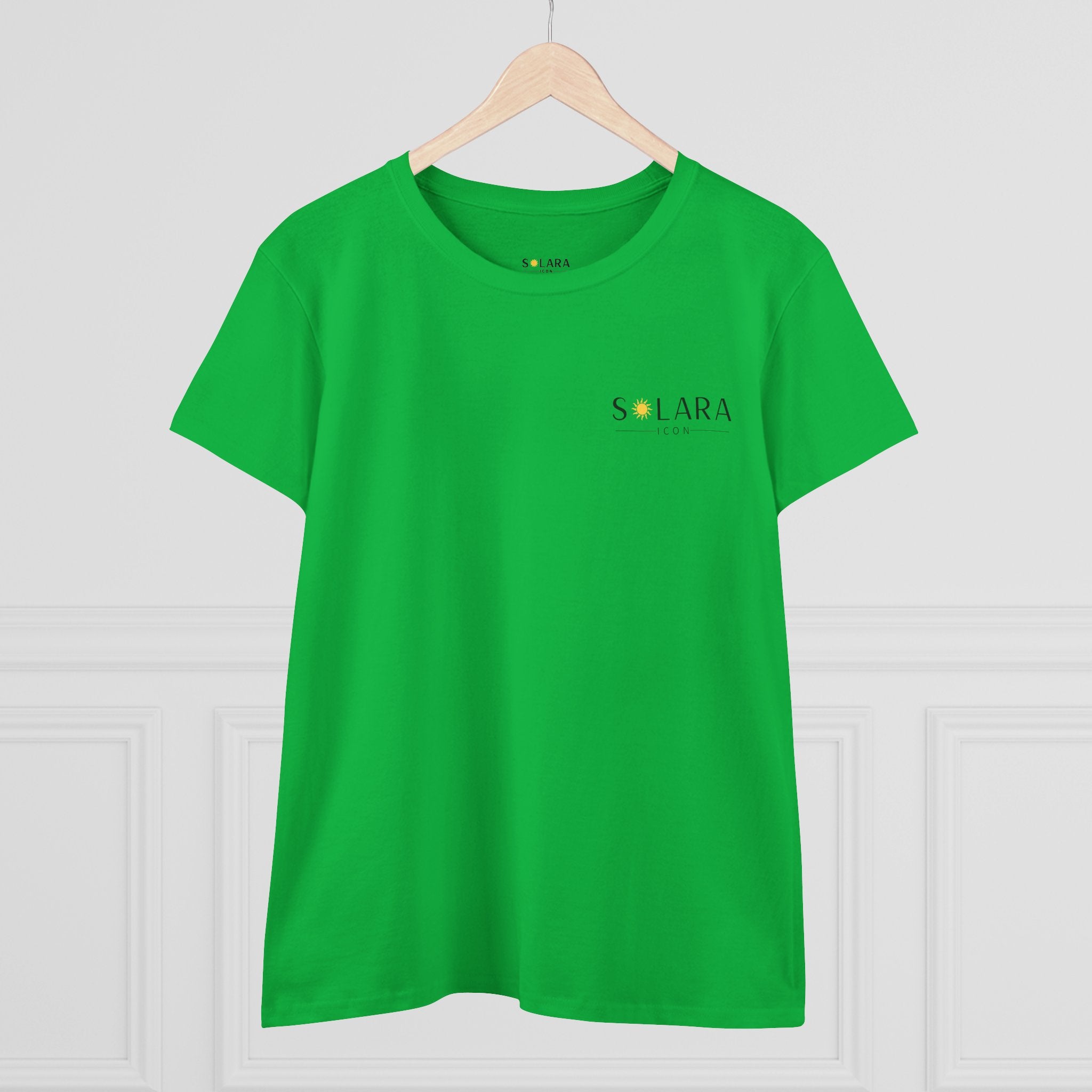Solar Inspired Women's Midweight Cotton Tee, Casual Tee,Gift for Her, Everyday Wear,