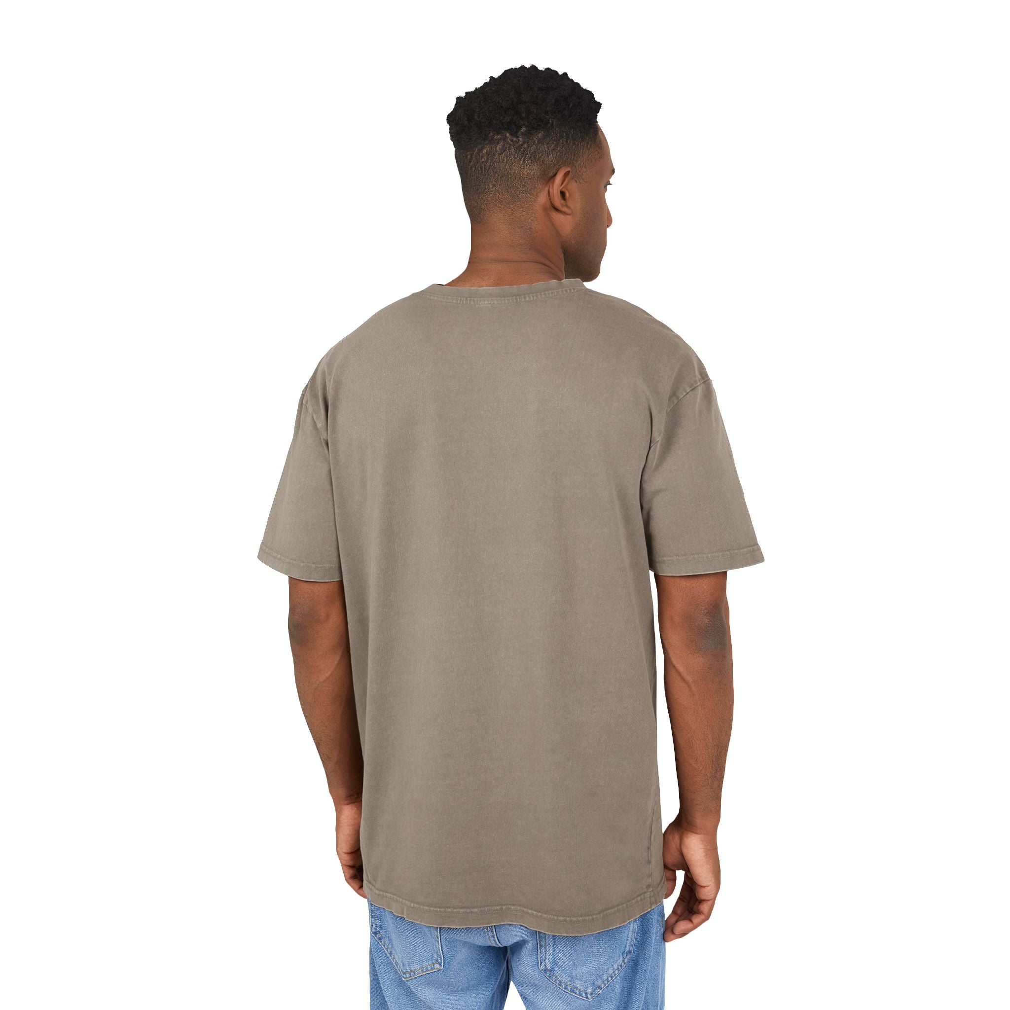 Solara Icon-Men's Acid Wash Oversized Tee, Retro Fashion Shirt, Casual Summer Top