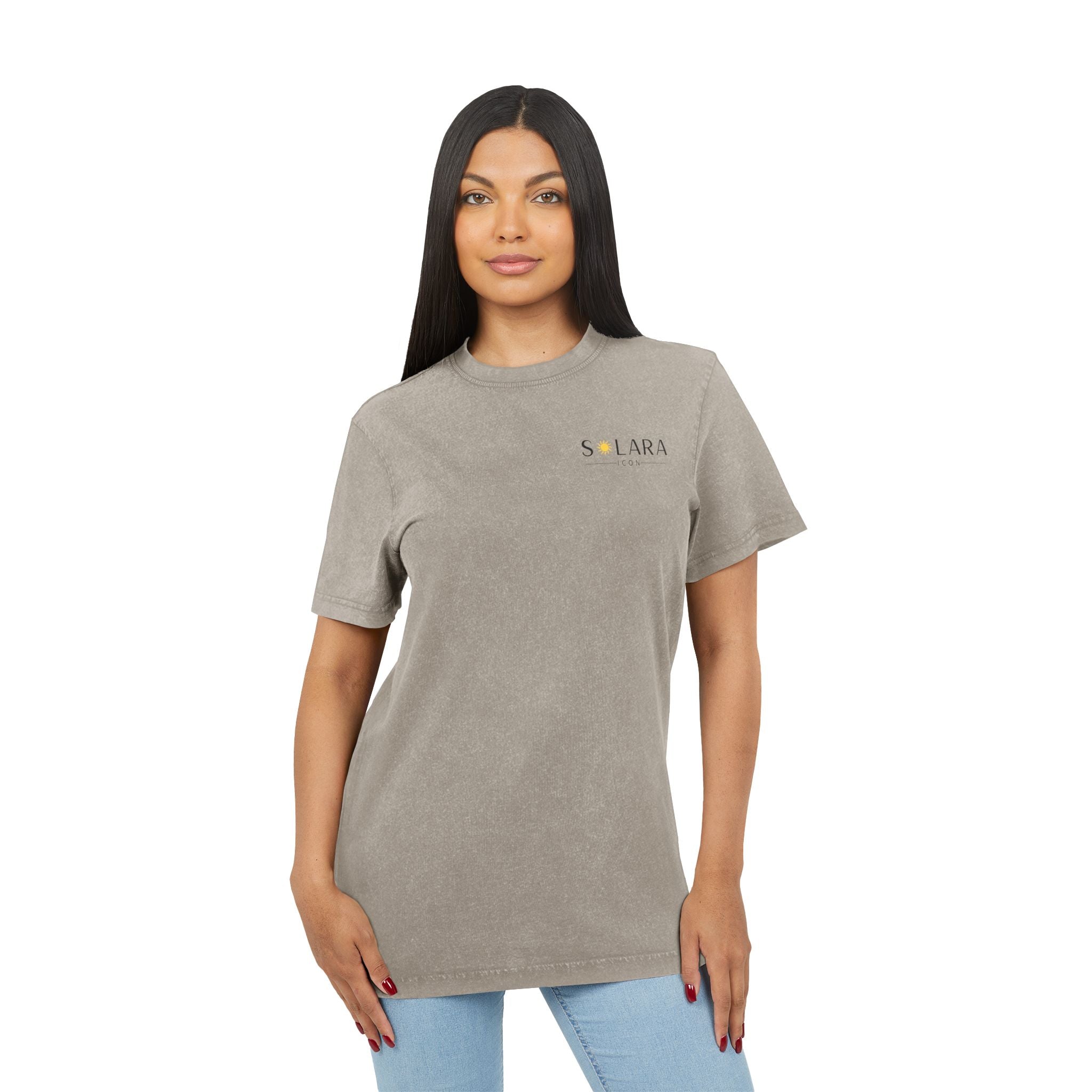 Solara Icon-Acid Washed Round Neck Tee