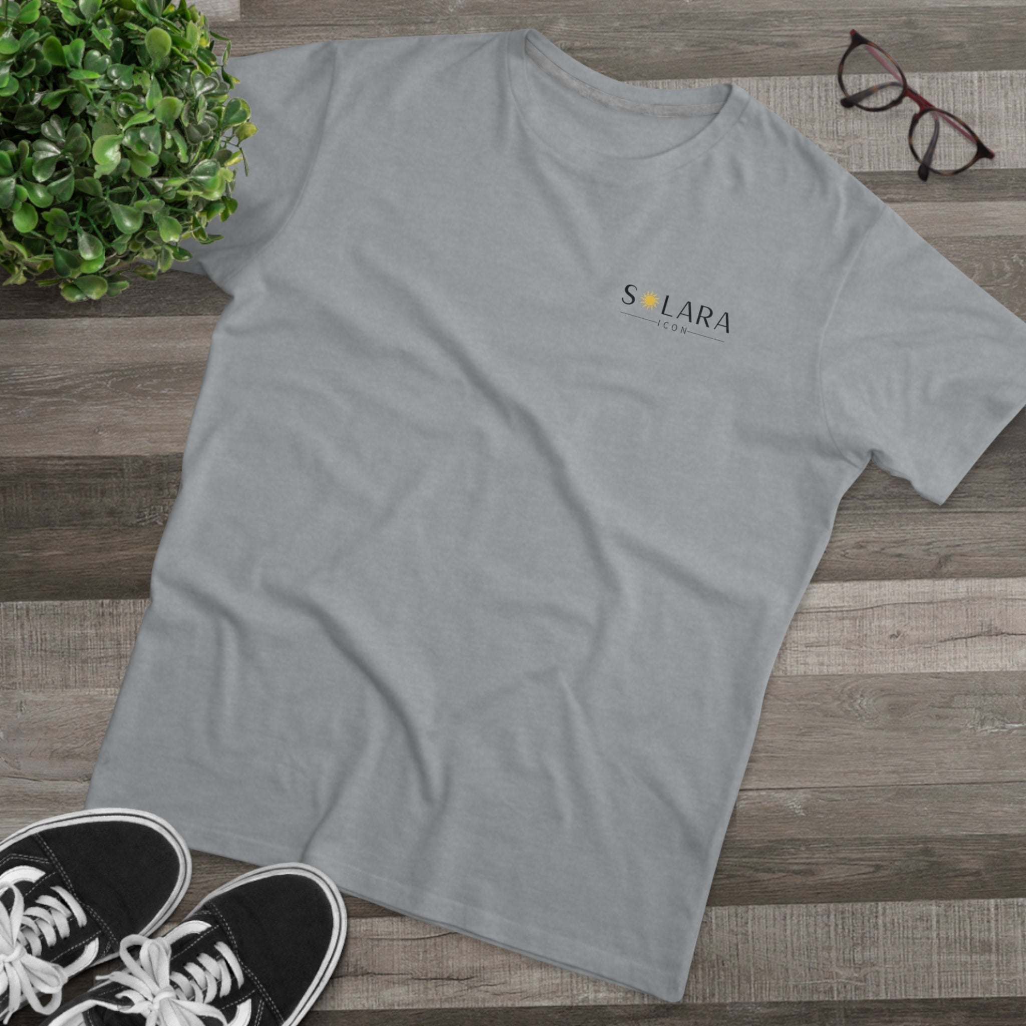 Solara Icon-Modern-Fit Graphic Tee for Men, Casual Wear, Trendy T-Shirt for Everyday Use, Gift for Him, Summer Fashion,