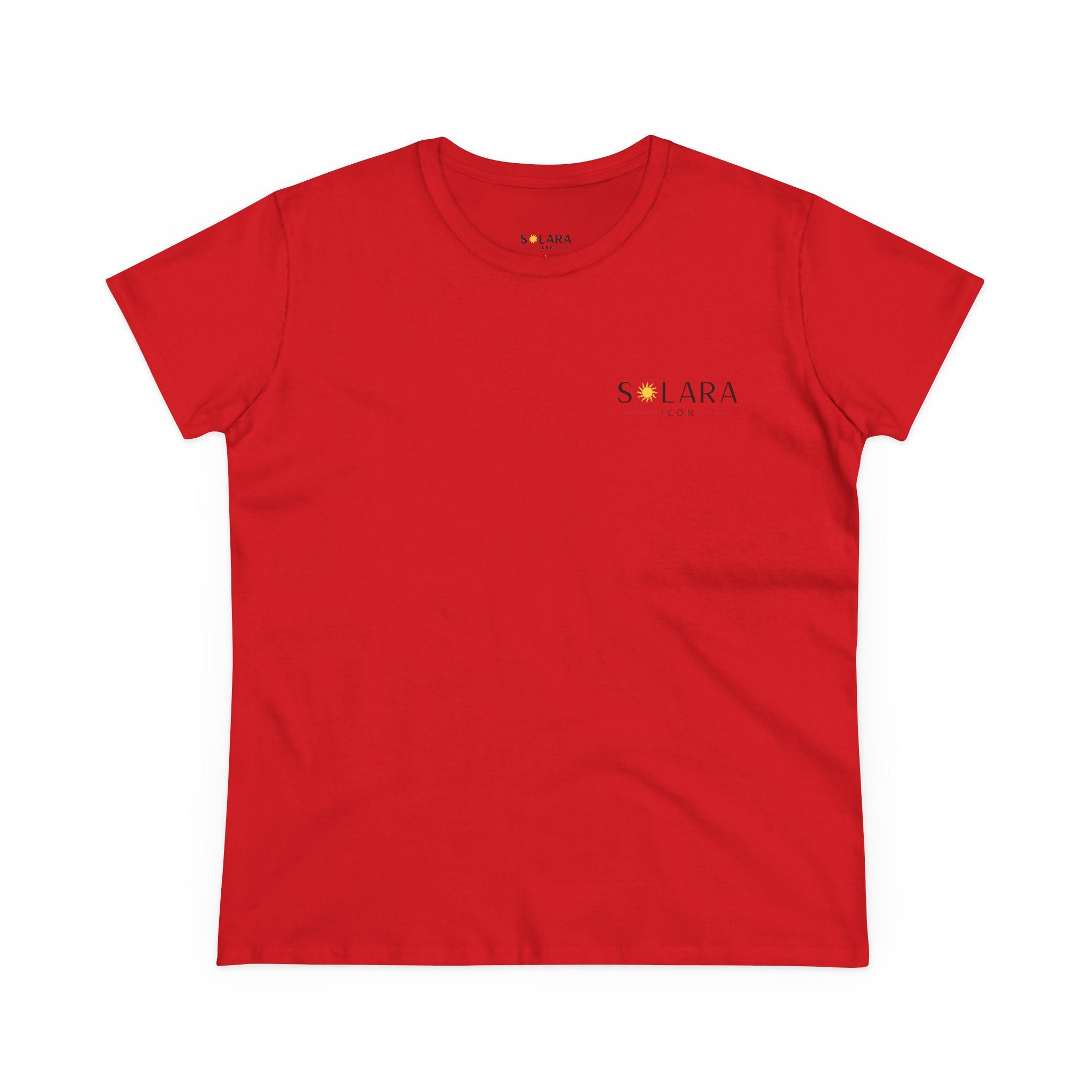 Solar Inspired Women's Midweight Cotton Tee, Casual Tee,Gift for Her, Everyday Wear,