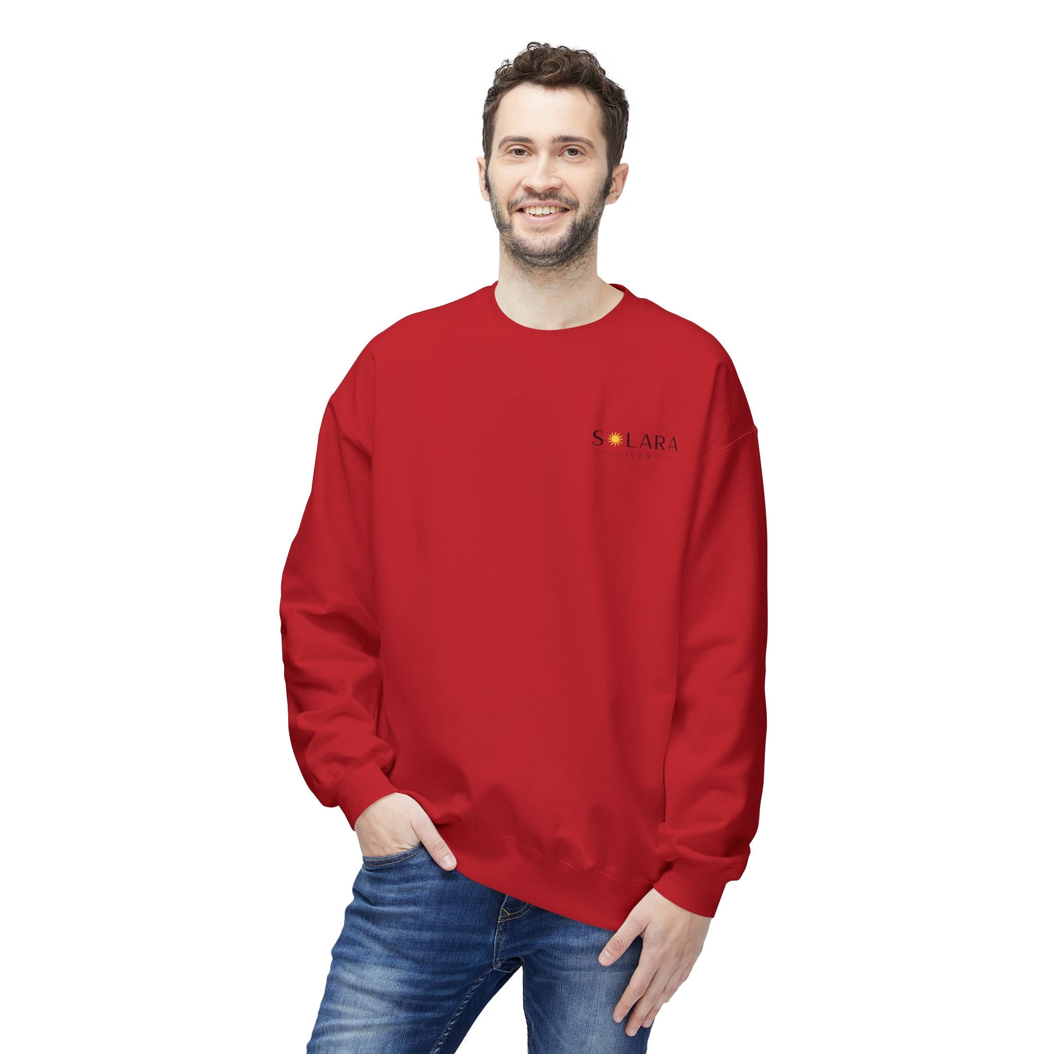 Solara Icon-Unisex Midweight Softstyle Fleece Crewneck Sweatshirt