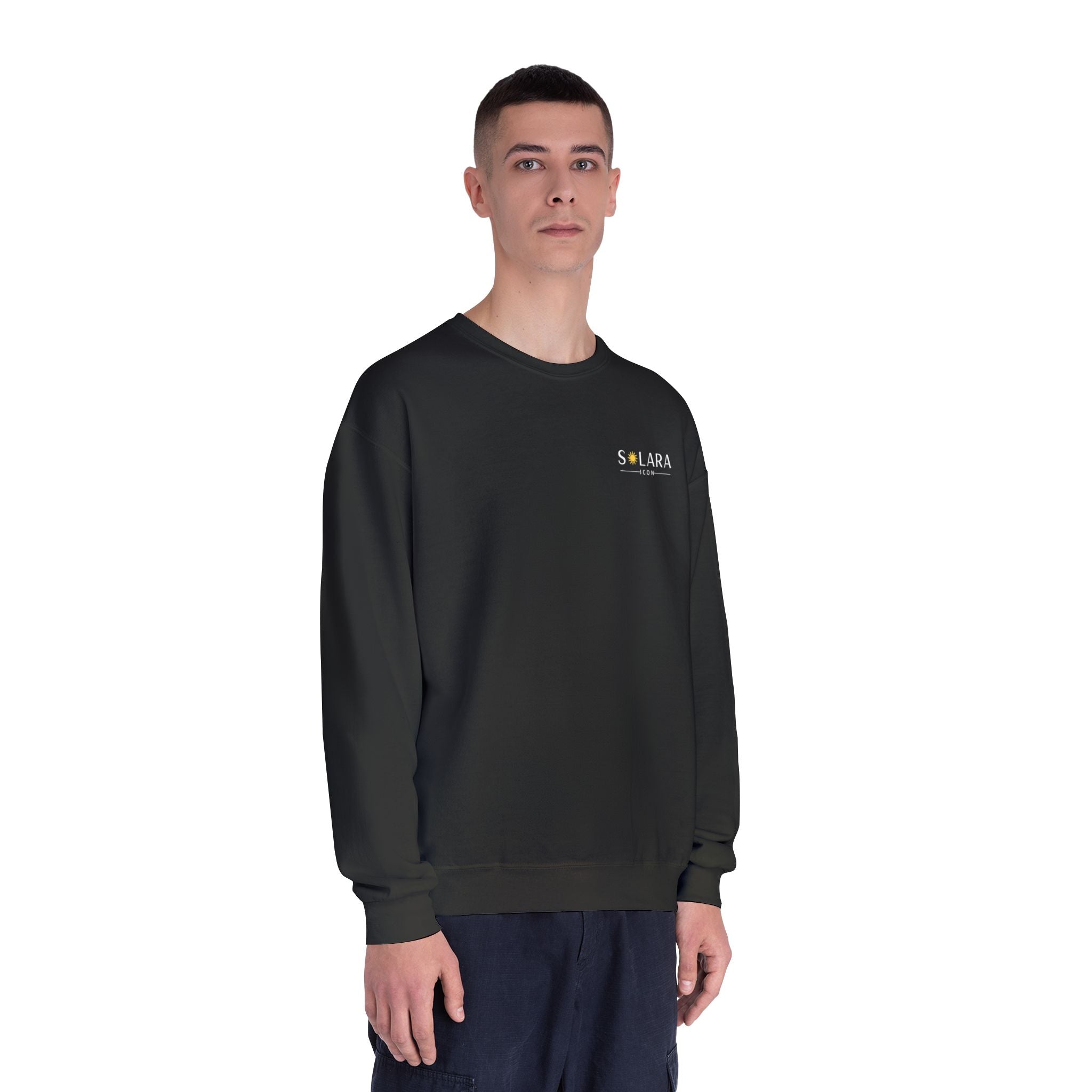 Solara Icon-Cozy Classic Crewneck Sweatshirt, Unisex Sweatshirt, Casual Pullover,  Cozy Gift
