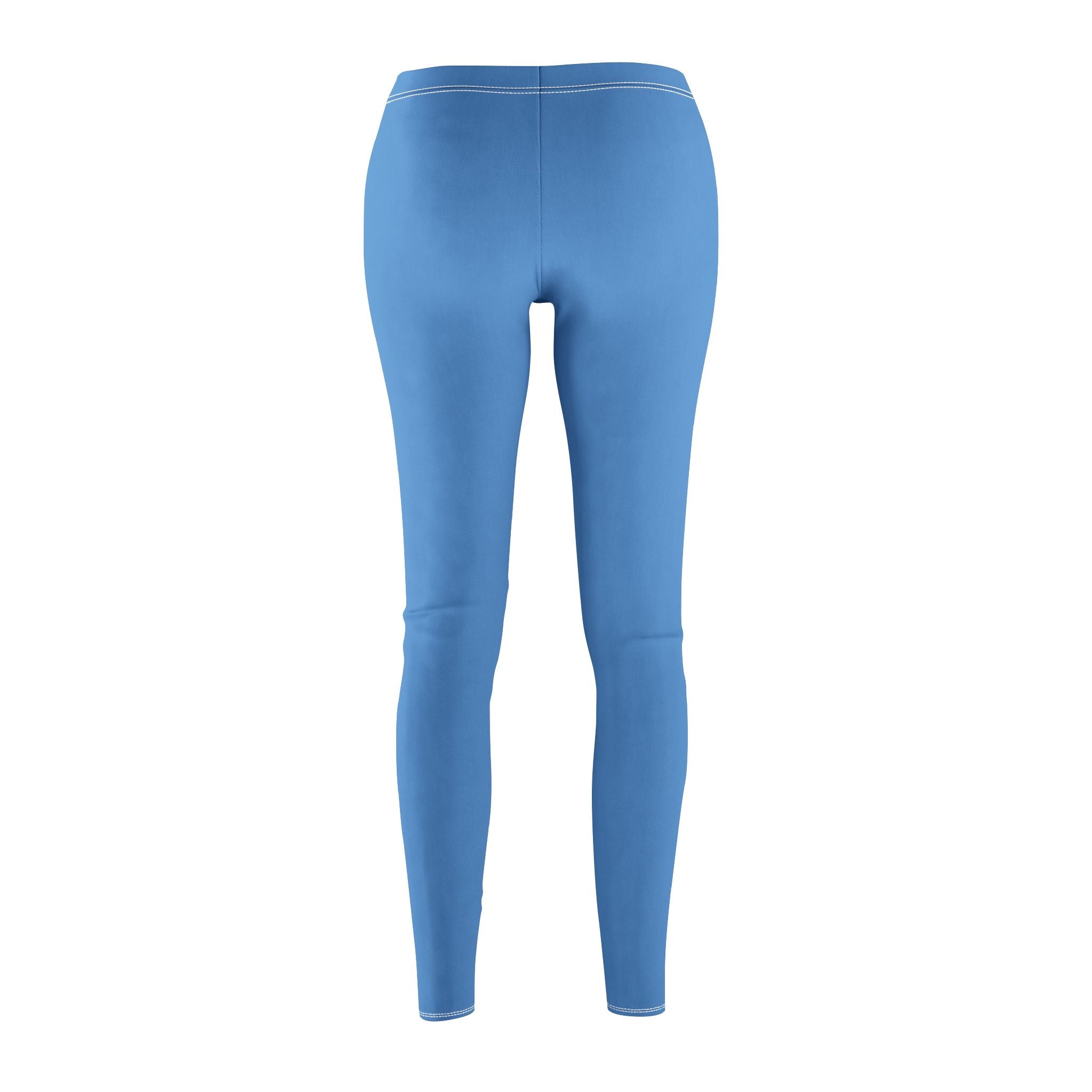 Solara Icon-Blue Mid-Rise Leggings for Yoga and Casual Wear, Comfortable Activewear, Women's Fitness Leggings,