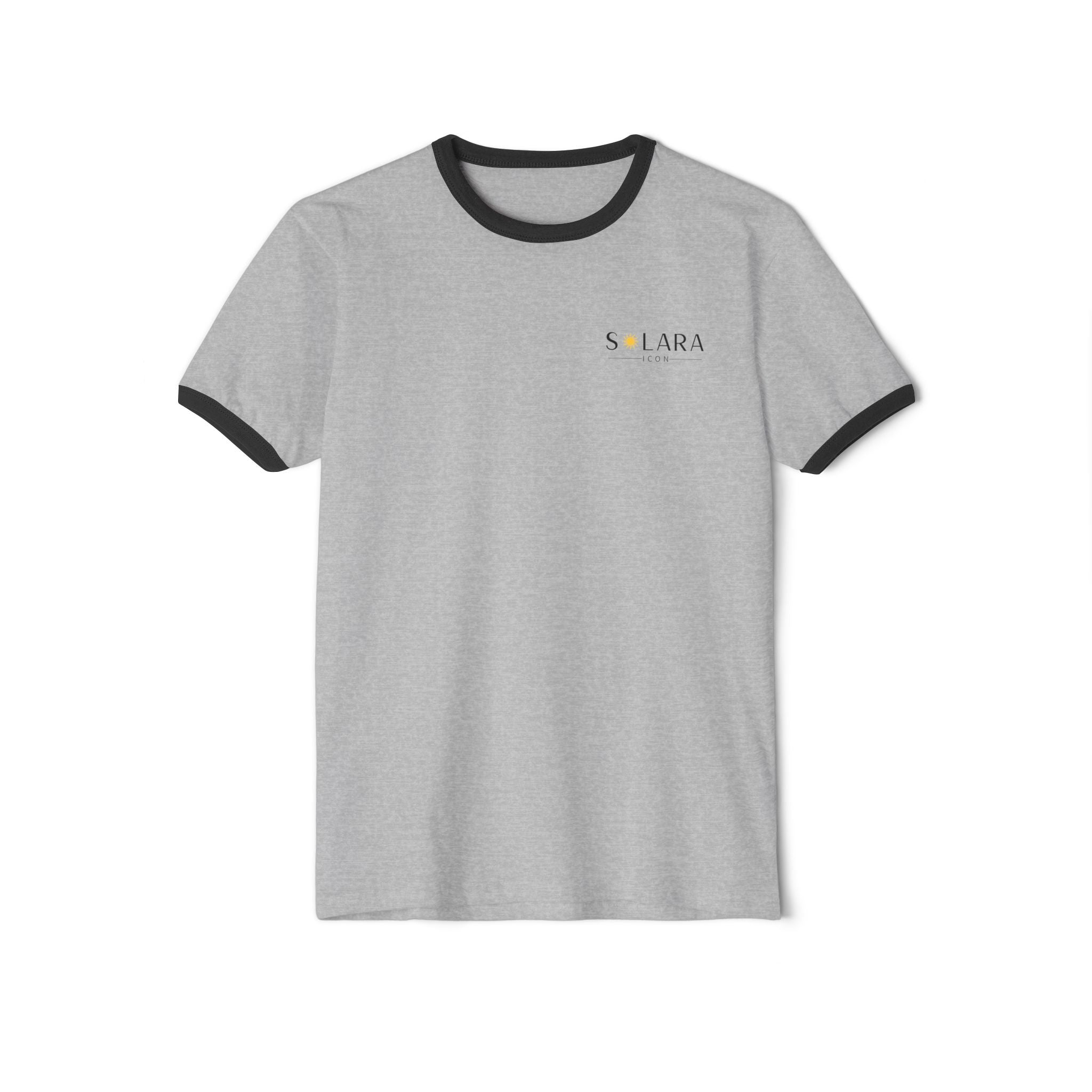 Solara Icon-Vintage Style Unisex Ringer T-Shirt - Casual Apparel for Everyday Wear, Gift for Birthdays, Summer Outings,
