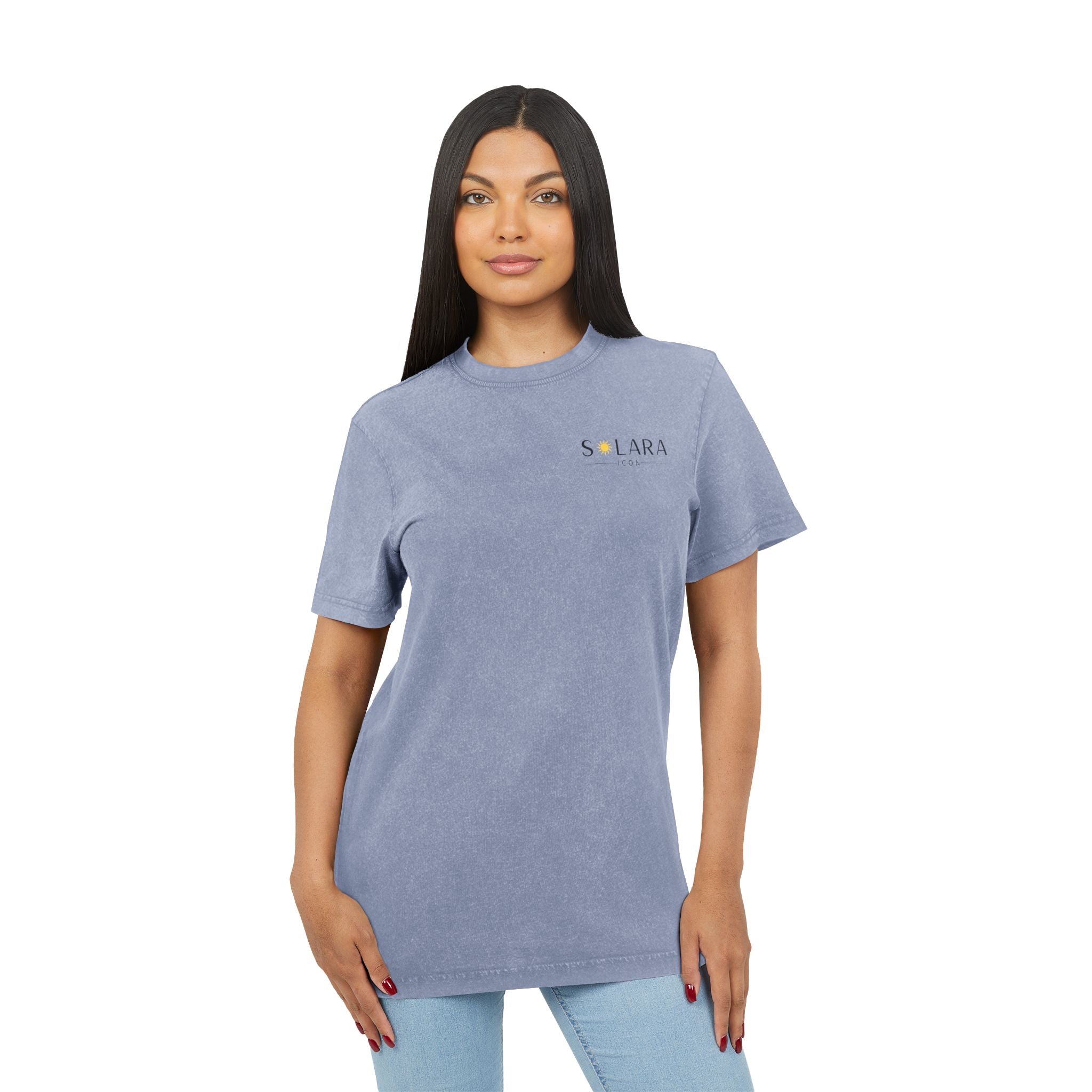 Solara Icon-Acid Washed Round Neck Tee