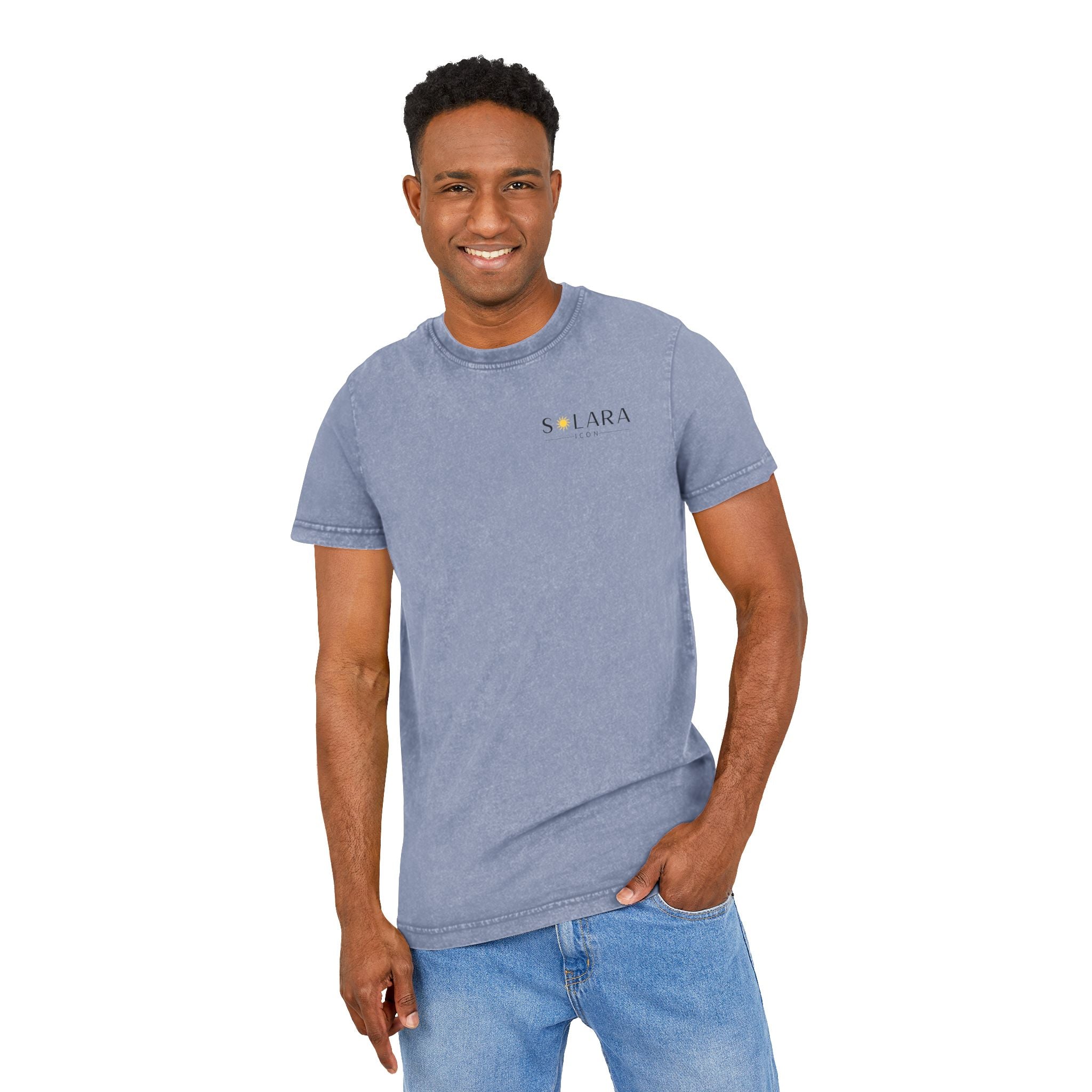 Solara Icon-Acid Washed Round Neck Tee