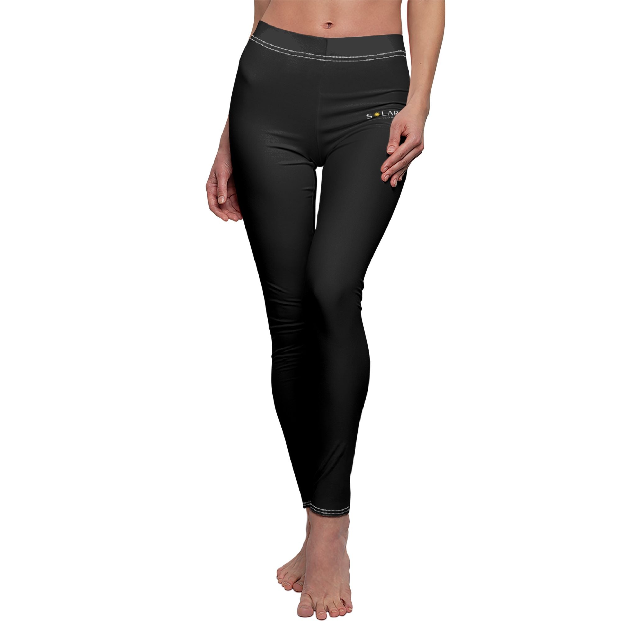 Solara Icon-Women's Mid-rise Casual Leggings (AOP)