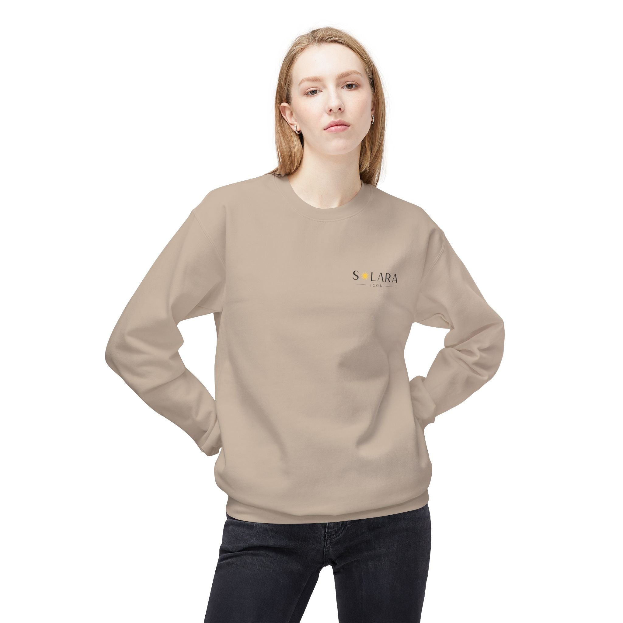 Solara Icon-Unisex Midweight Softstyle Fleece Crewneck Sweatshirt