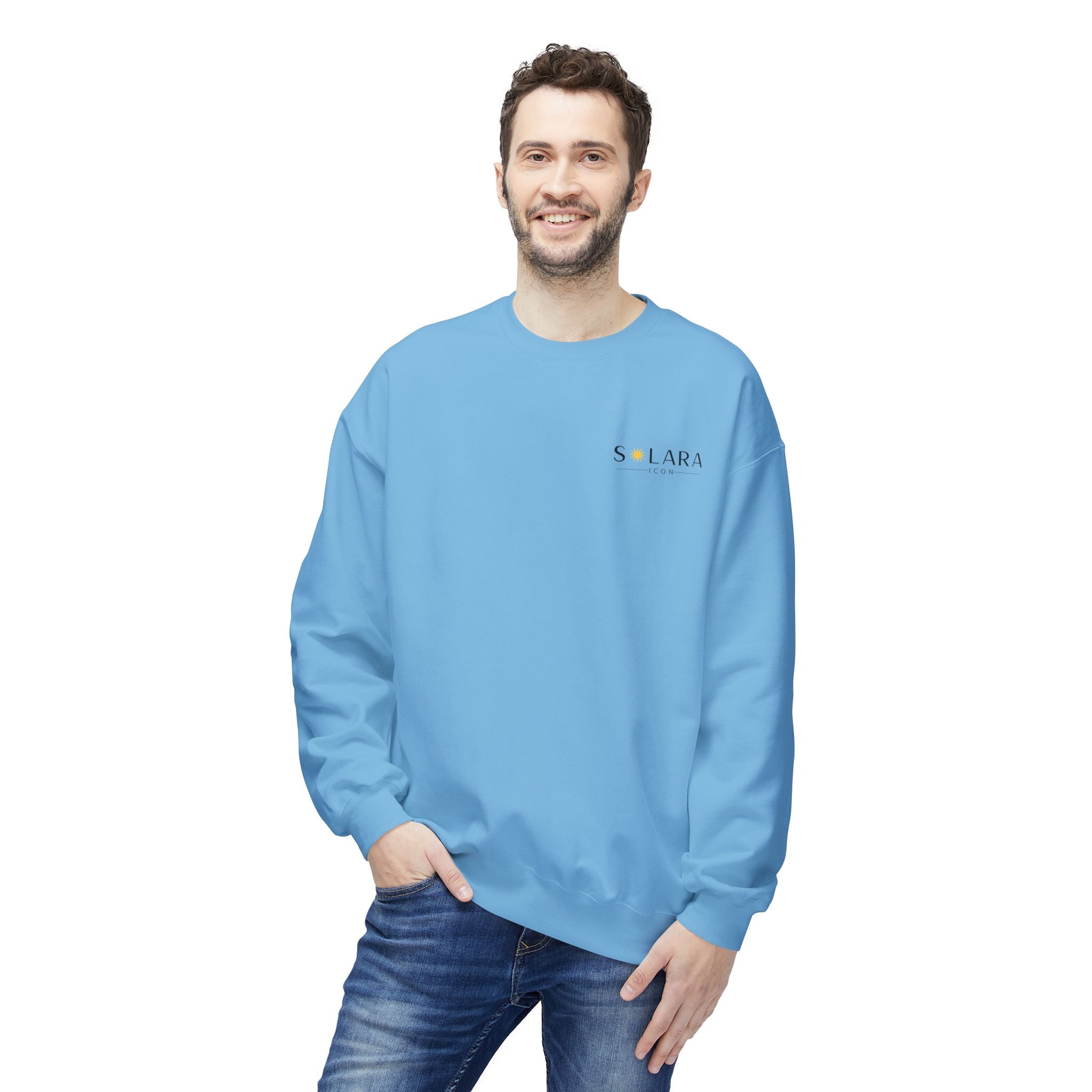 Solara Icon-Unisex Midweight Softstyle Fleece Crewneck Sweatshirt