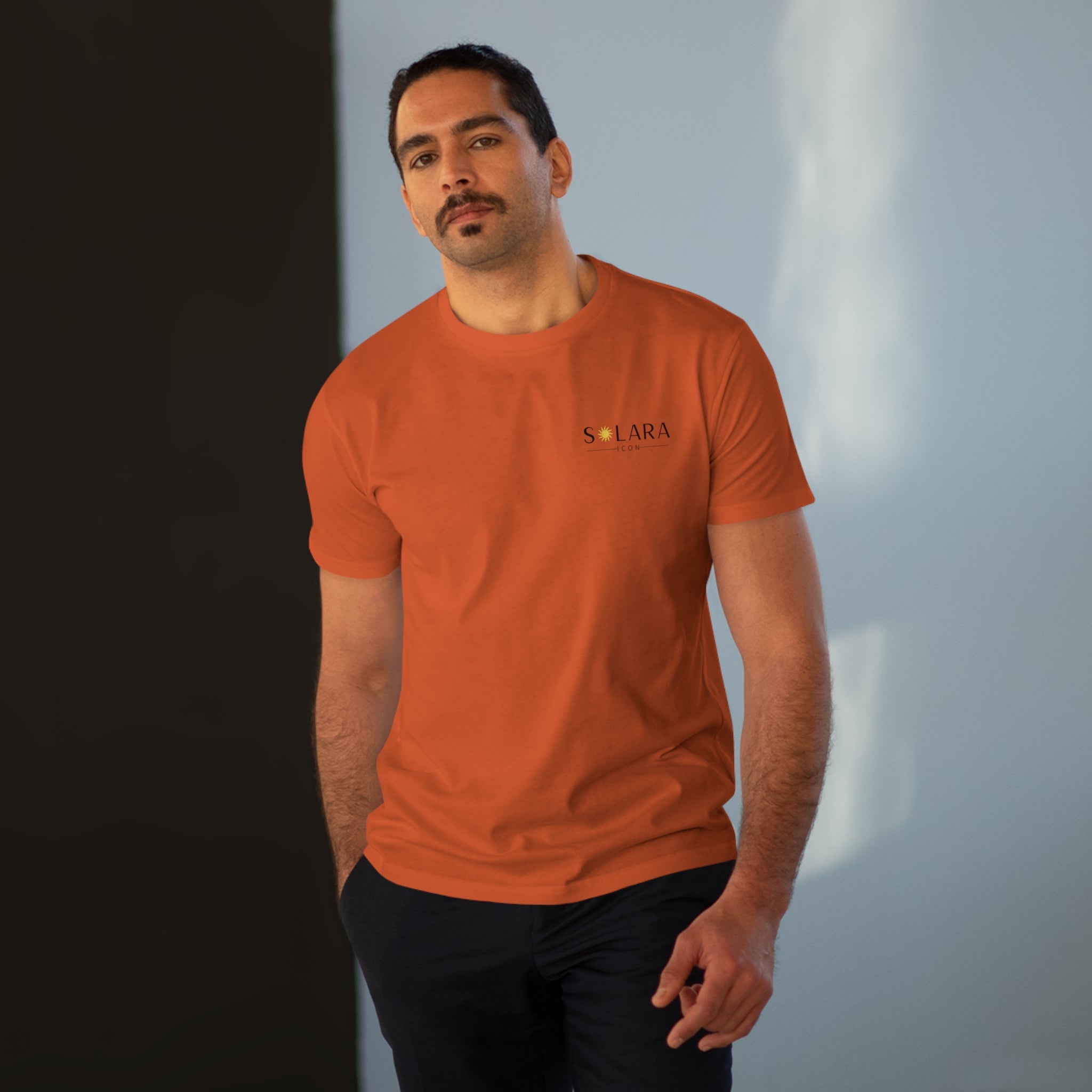 Solara Icon-Modern-Fit Graphic Tee for Men, Casual Wear, Trendy T-Shirt for Everyday Use, Gift for Him, Summer Fashion,