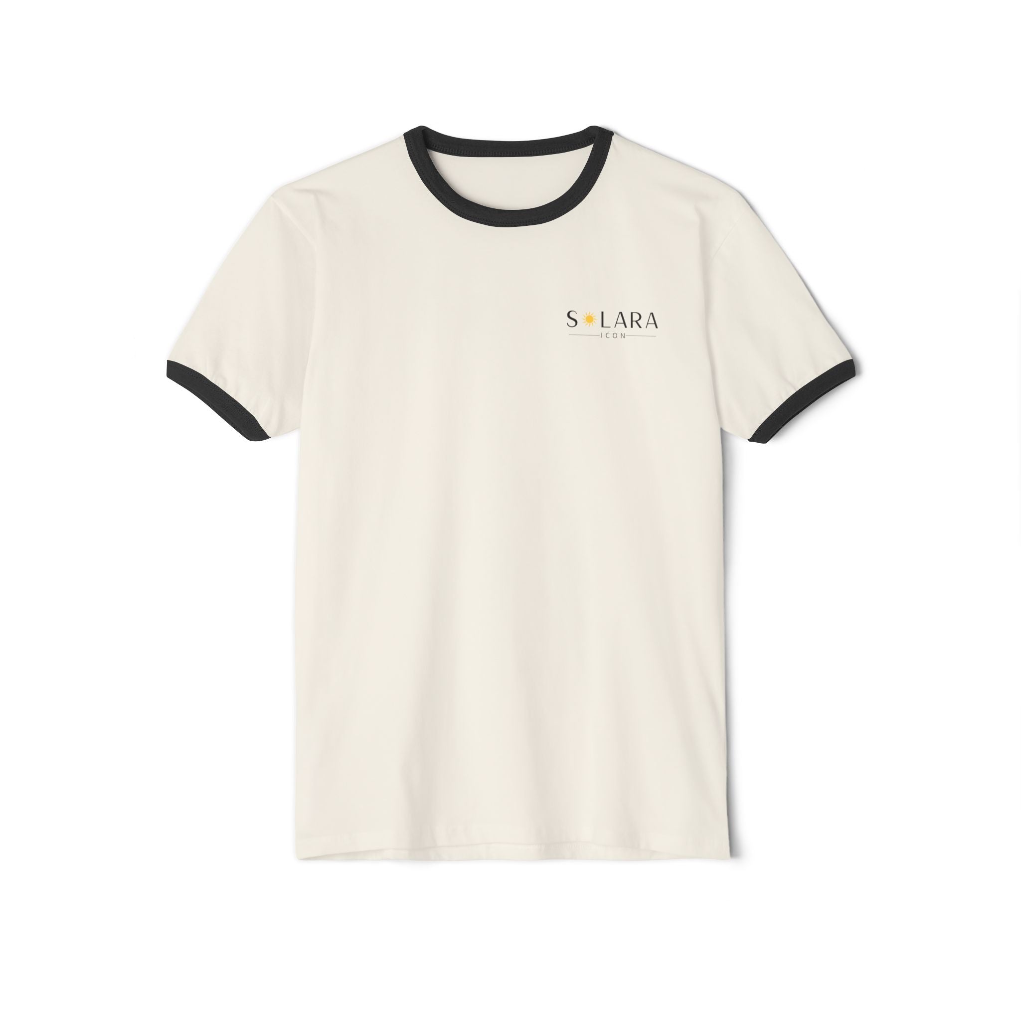 Solara Icon-Vintage Style Unisex Ringer T-Shirt - Casual Apparel for Everyday Wear, Gift for Birthdays, Summer Outings,