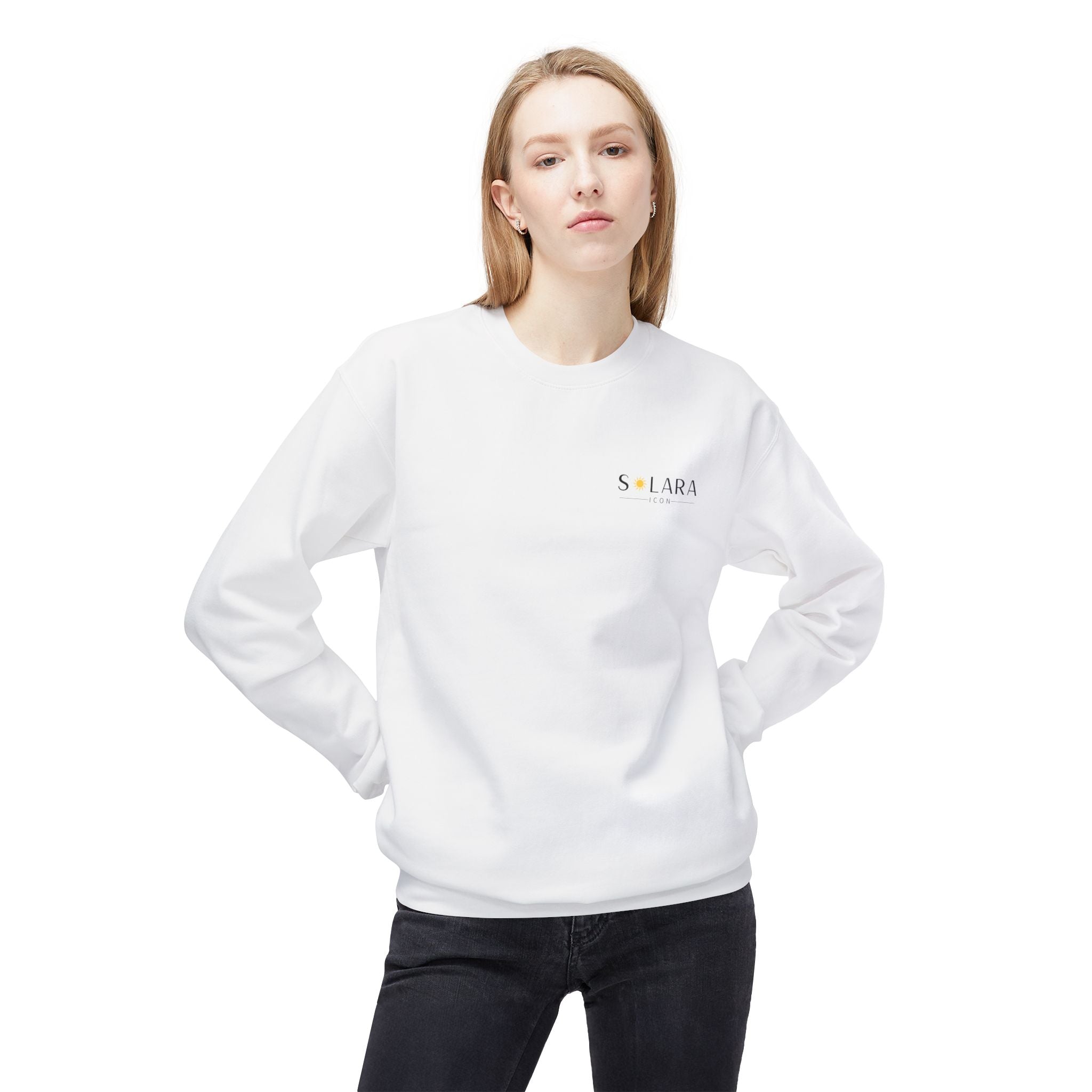 Solara Icon-Unisex Midweight Softstyle Fleece Crewneck Sweatshirt