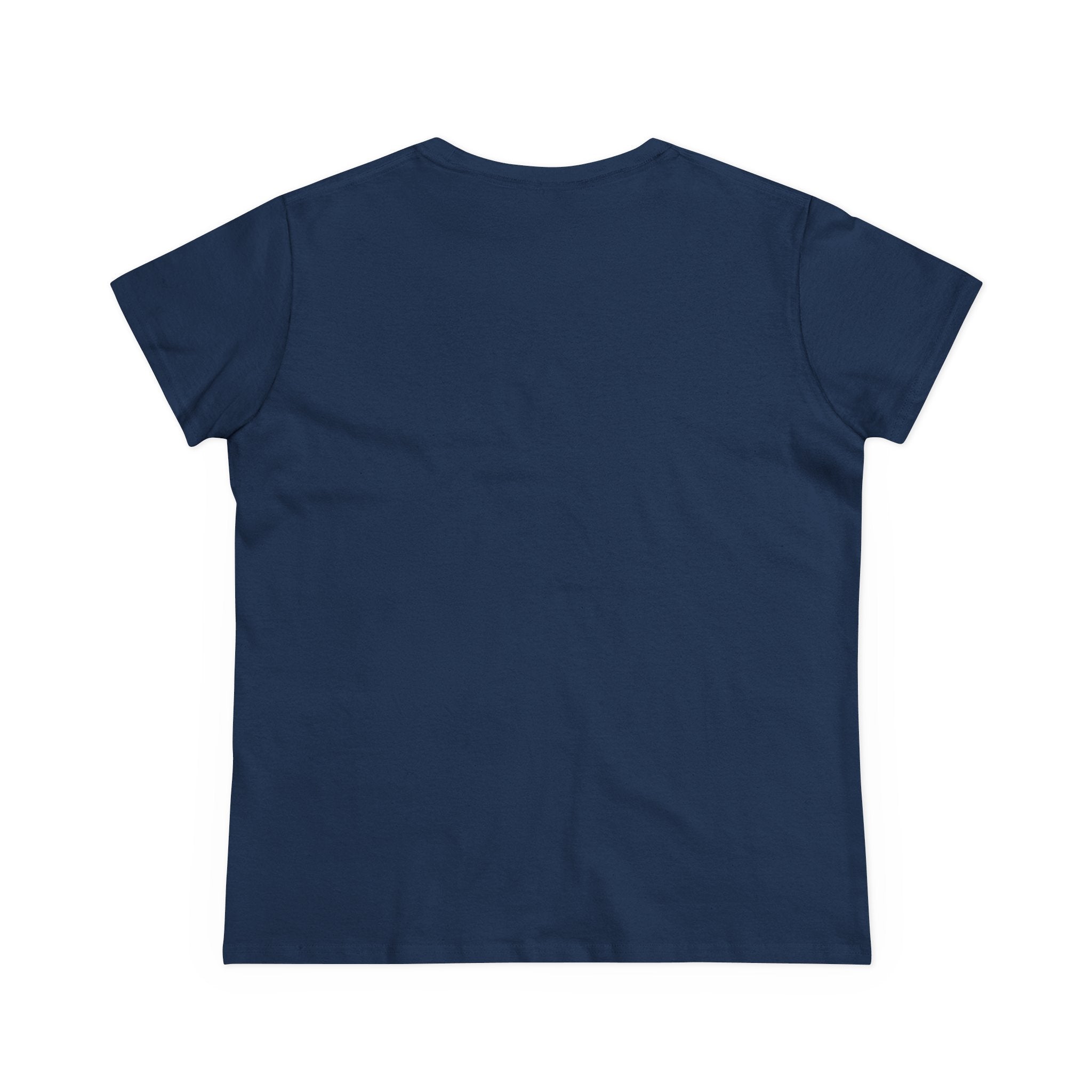 Solar Inspired Women's Midweight Cotton Tee, Stylish Black T-Shirt, Casual Wear, Everyday Fashion, Gift for Her, Summer Essential