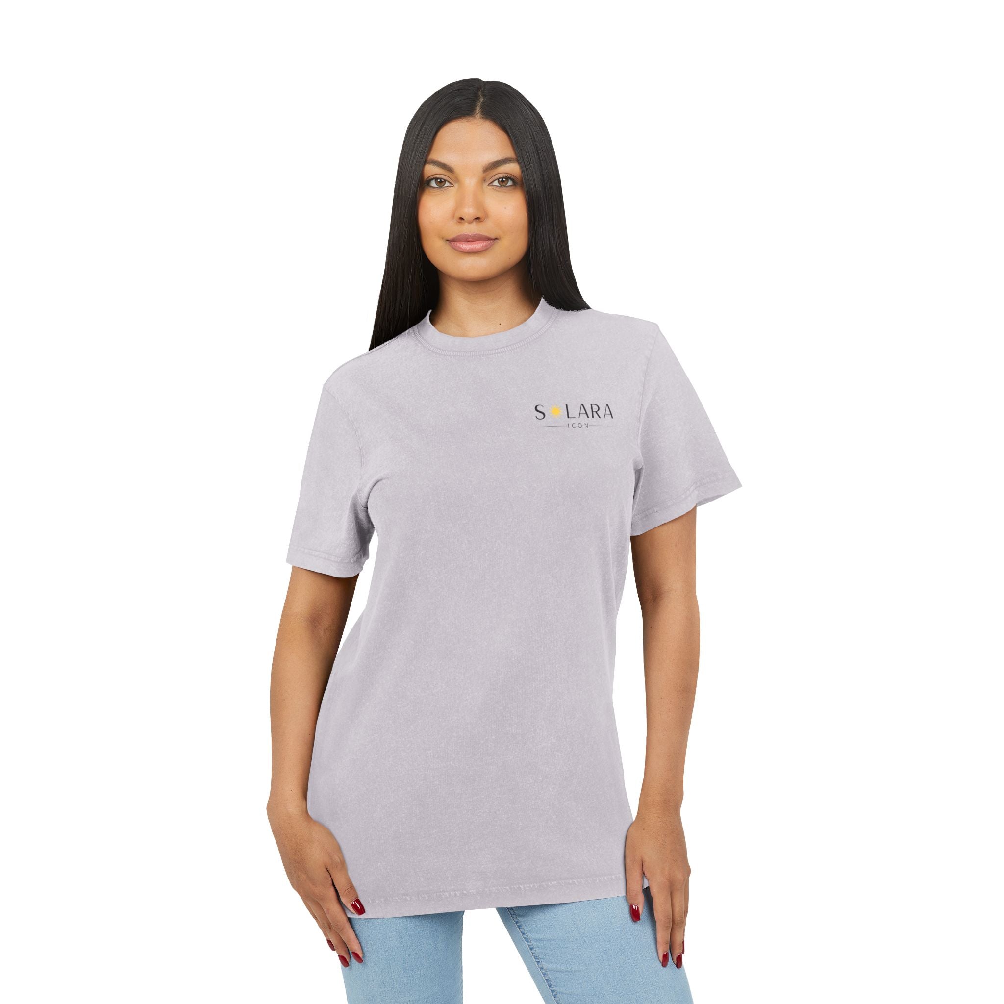Solara Icon-Acid Washed Round Neck Tee