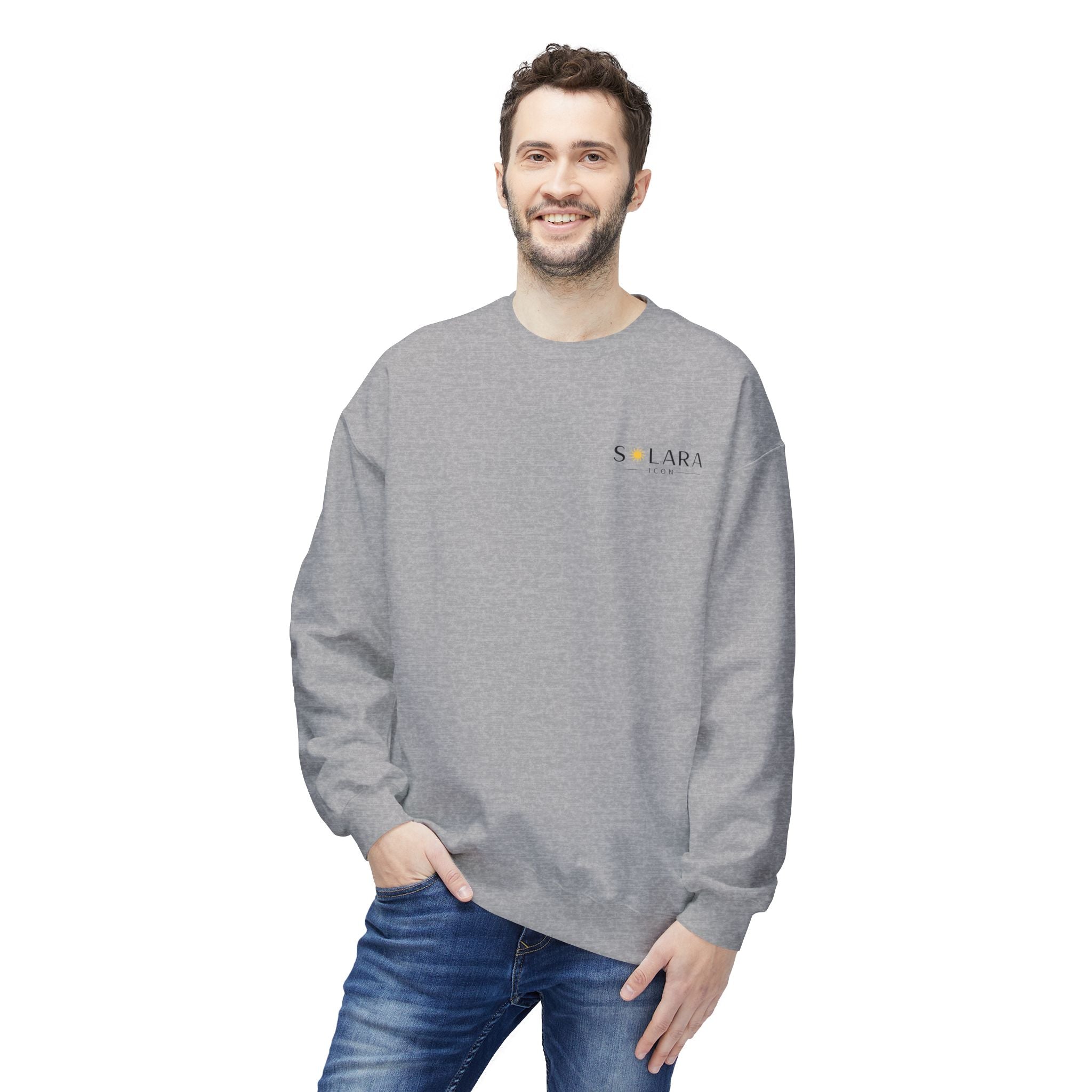 Solara Icon-Unisex Midweight Softstyle Fleece Crewneck Sweatshirt