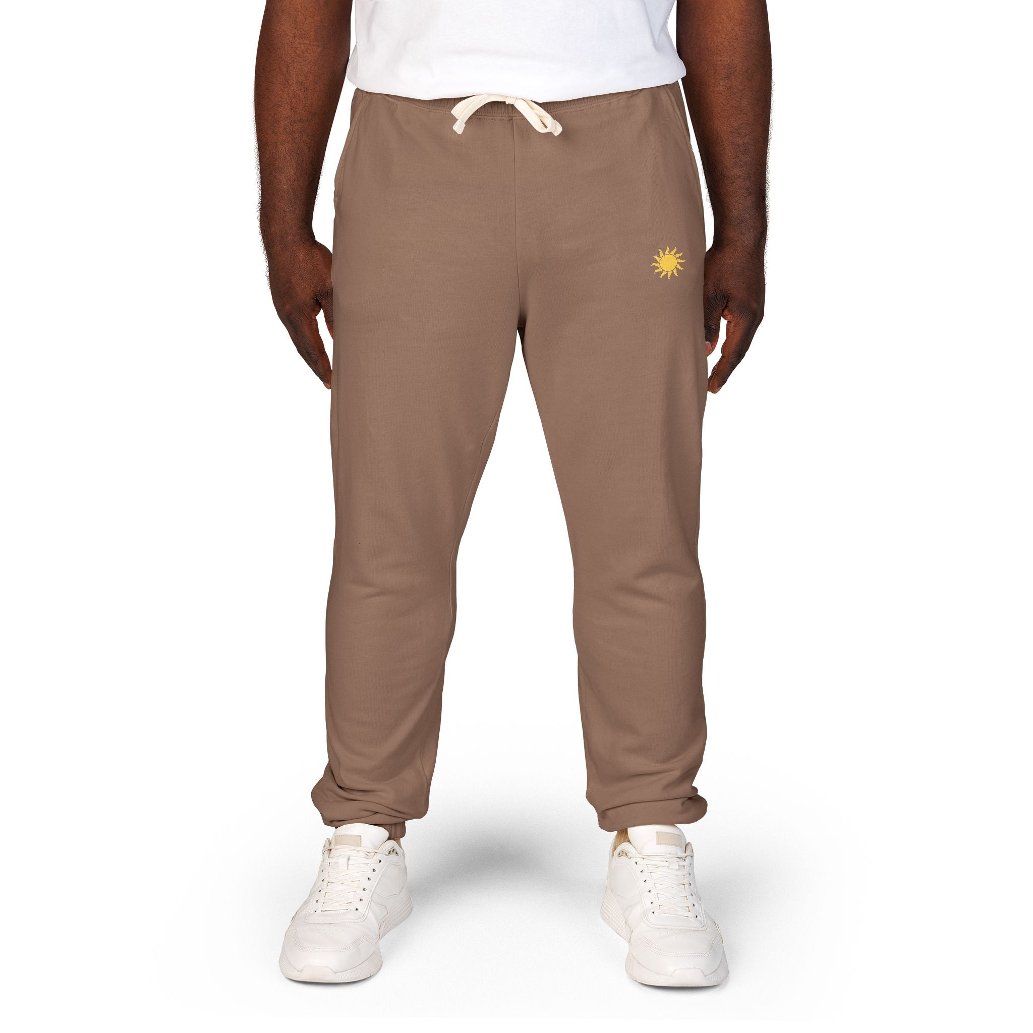 Sunshine Unisex Garment-Dyed Fleece Sweatpants | Cozy Loungewear, Comfy Pants, Casual Outfits, Gift for Her,
