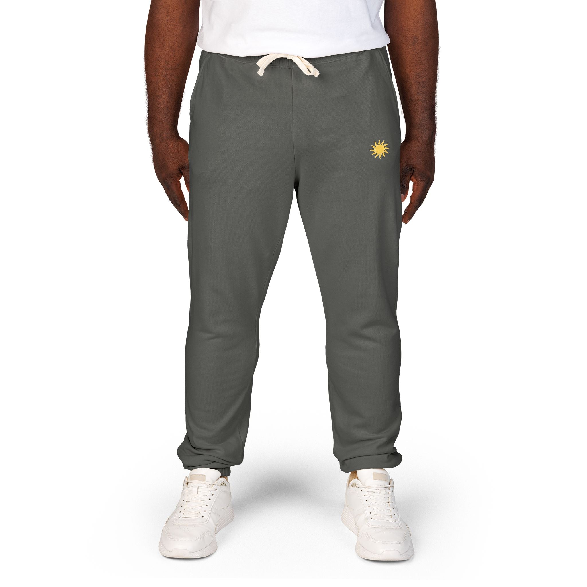 Sunshine Unisex Garment-Dyed Fleece Sweatpants | Cozy Loungewear, Comfy Pants, Casual Outfits, Gift for Her,