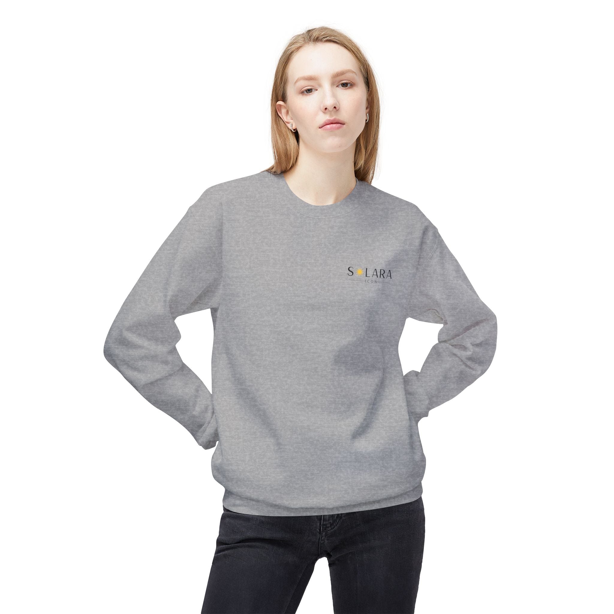 Solara Icon-Unisex Midweight Softstyle Fleece Crewneck Sweatshirt