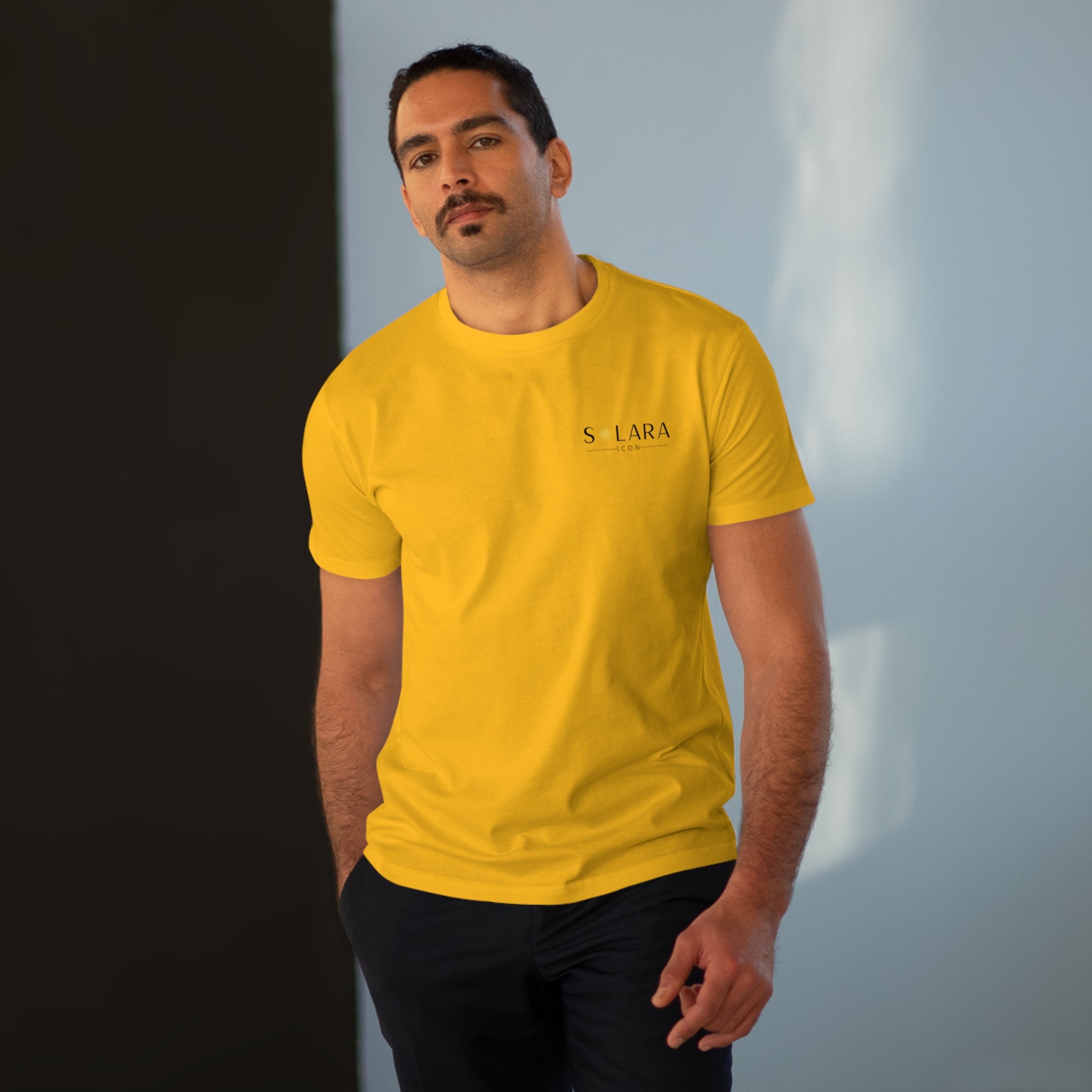 Solara Icon-Modern-Fit Graphic Tee for Men, Casual Wear, Trendy T-Shirt for Everyday Use, Gift for Him, Summer Fashion,
