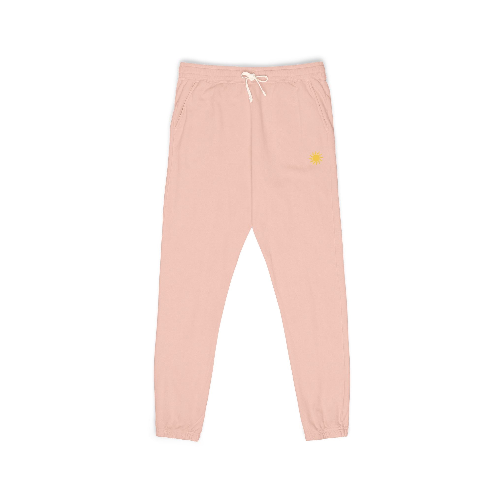 Sunshine Unisex Garment-Dyed Fleece Sweatpants | Cozy Loungewear, Comfy Pants, Casual Outfits, Gift for Her,