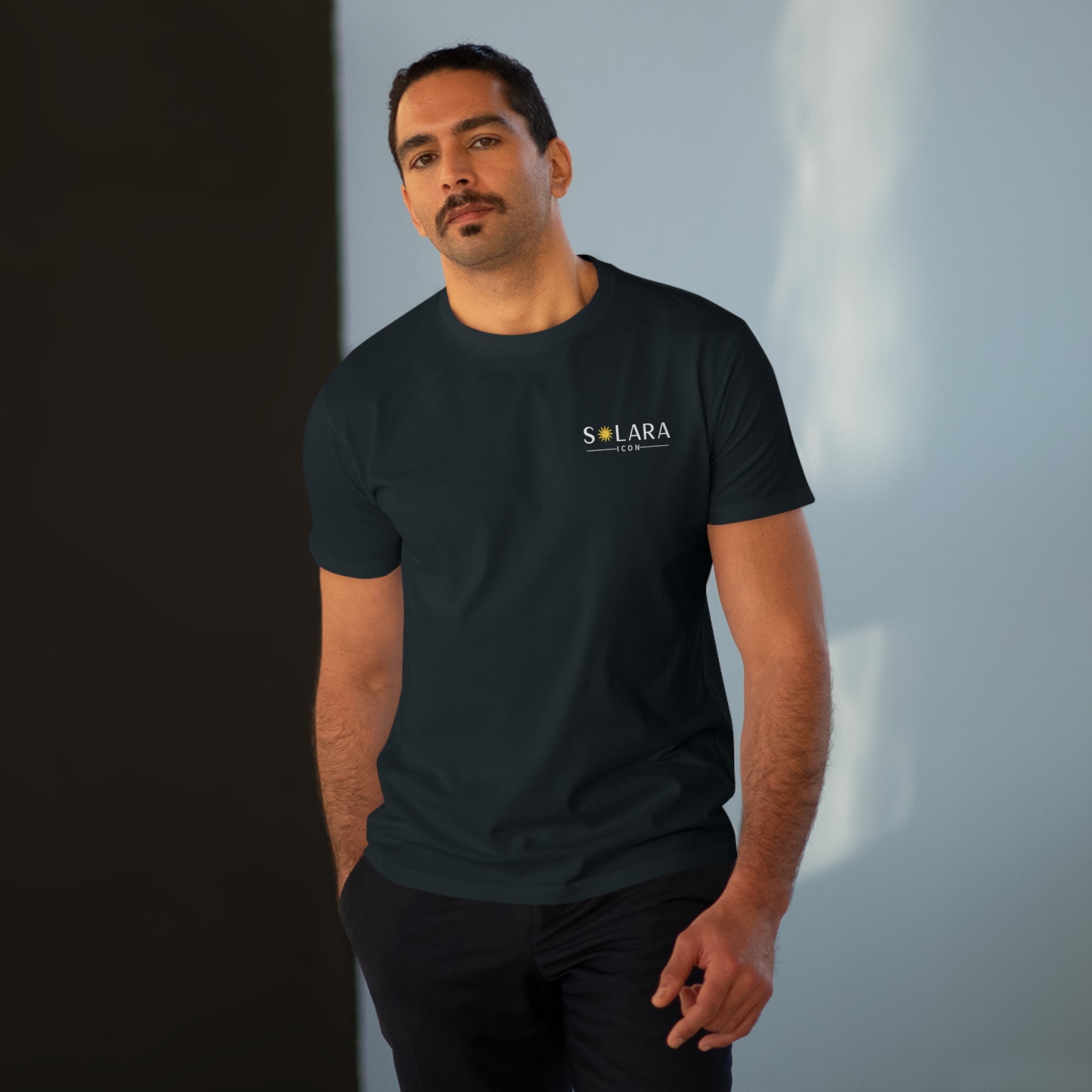 Solara Icon-Stylish Men's Modern-fit Tee, Casual Fashion Top, Gift for Him, Summer Wardrobe Essential