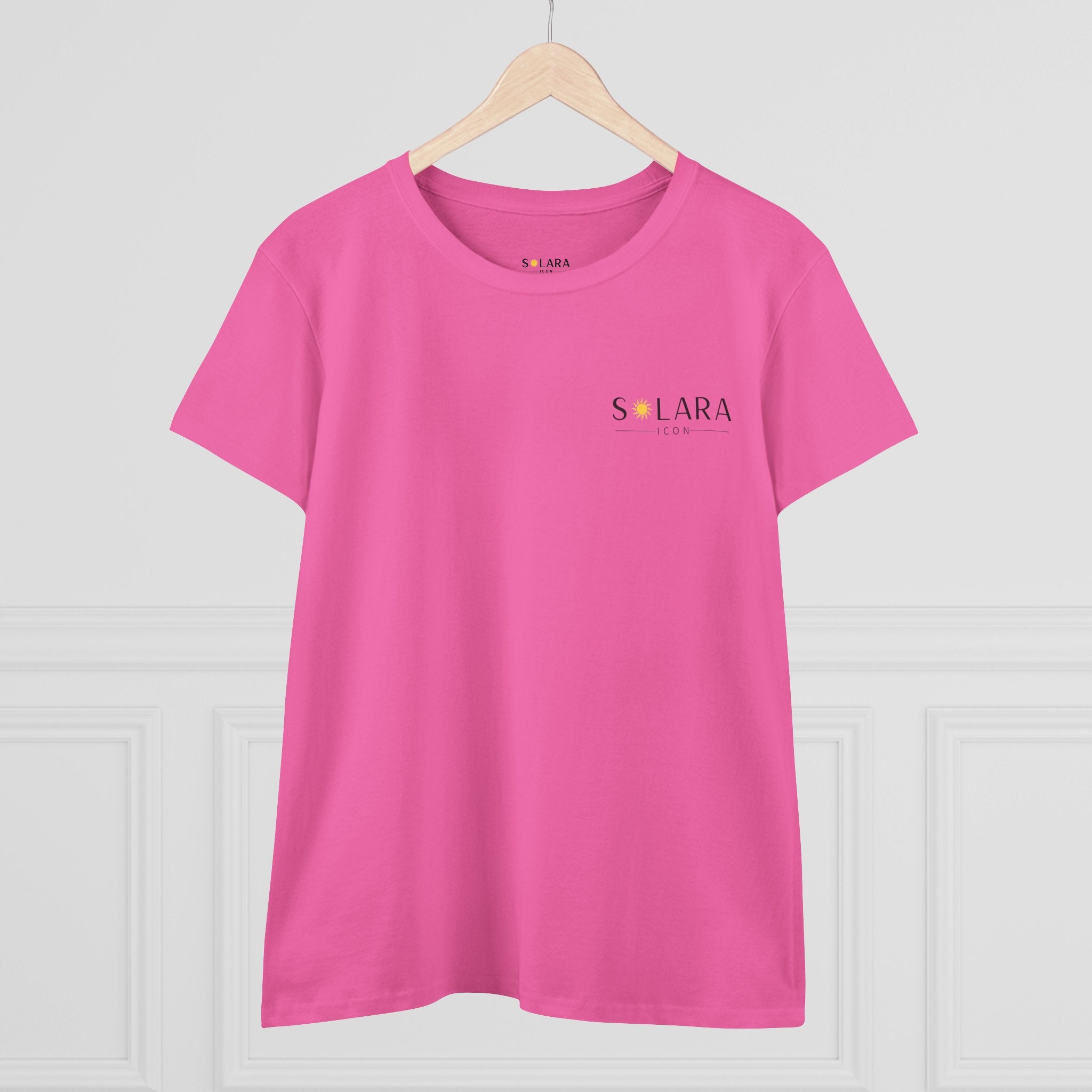 Solar Inspired Women's Midweight Cotton Tee, Casual Tee,Gift for Her, Everyday Wear,