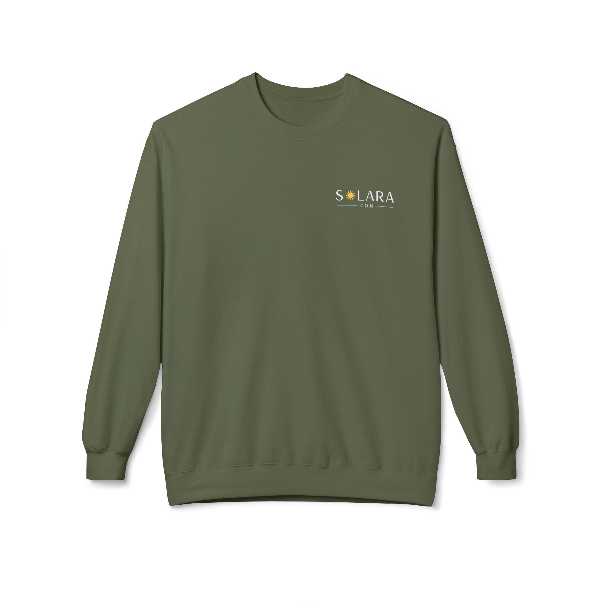 Solara Icon-Cozy Unisex Fleece Sweatshirt | Perfect for Casual Days, Gifts for Friends, to Wear on Holidays,