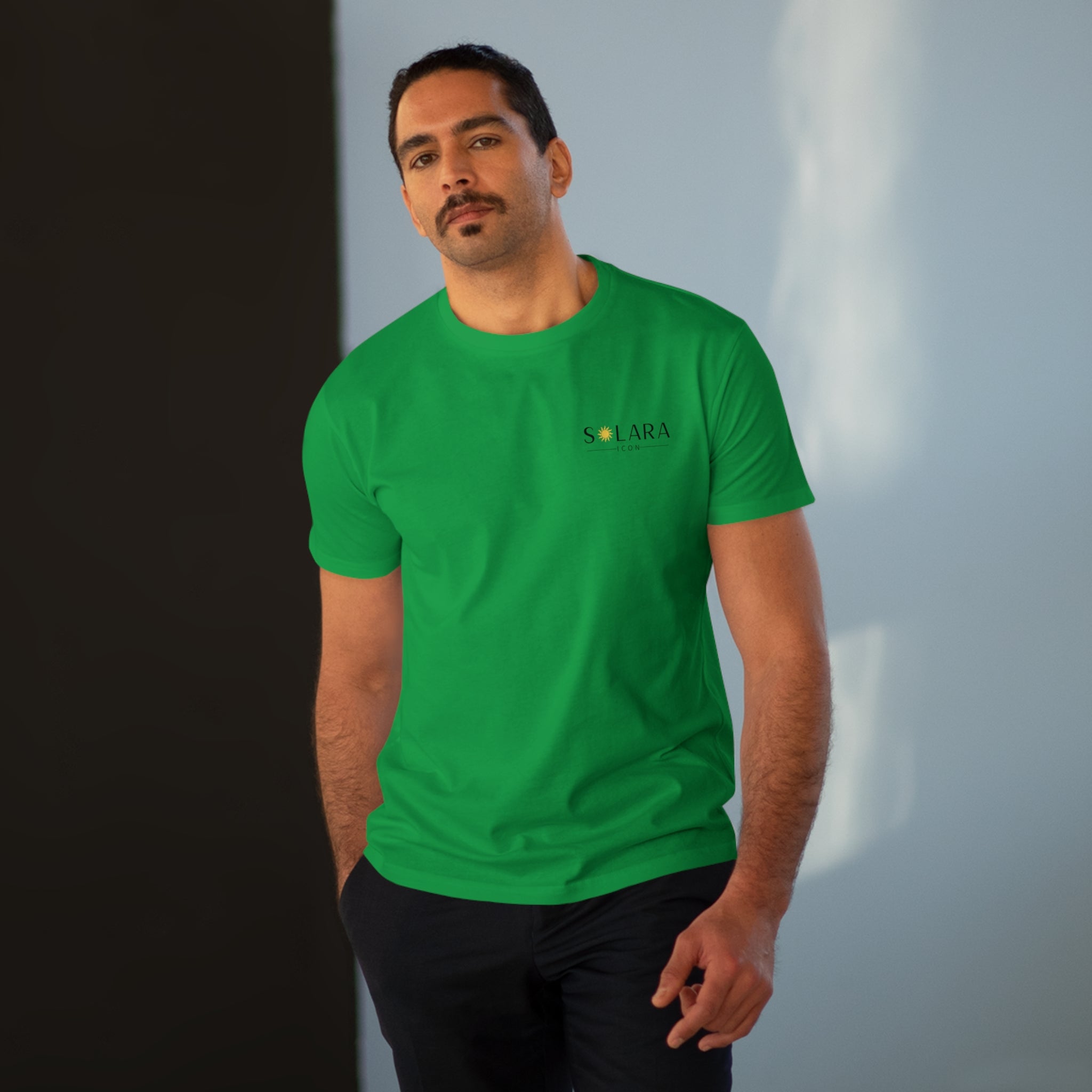 Solara Icon-Modern-Fit Graphic Tee for Men, Casual Wear, Trendy T-Shirt for Everyday Use, Gift for Him, Summer Fashion,