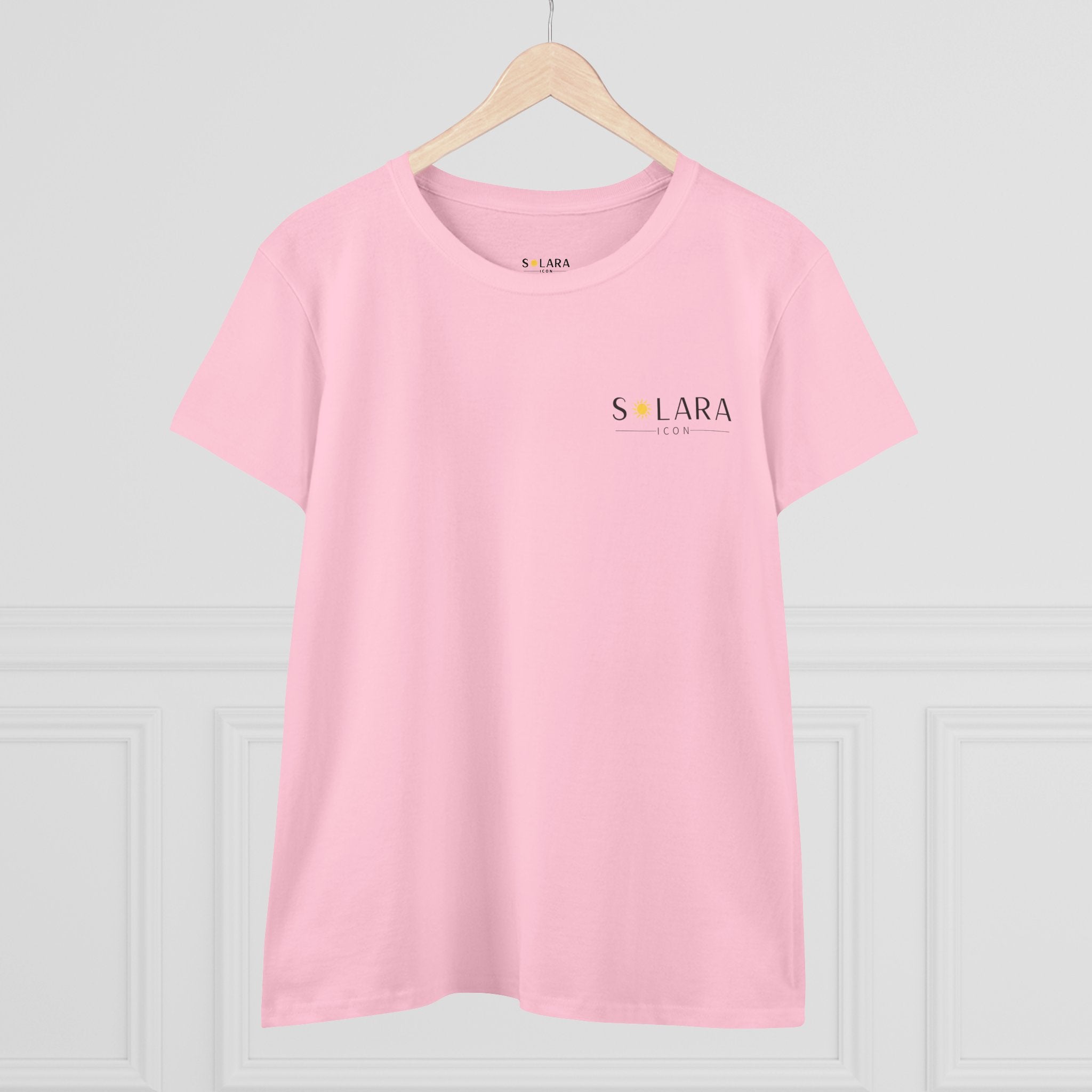Solar Inspired Women's Midweight Cotton Tee, Casual Tee,Gift for Her, Everyday Wear,
