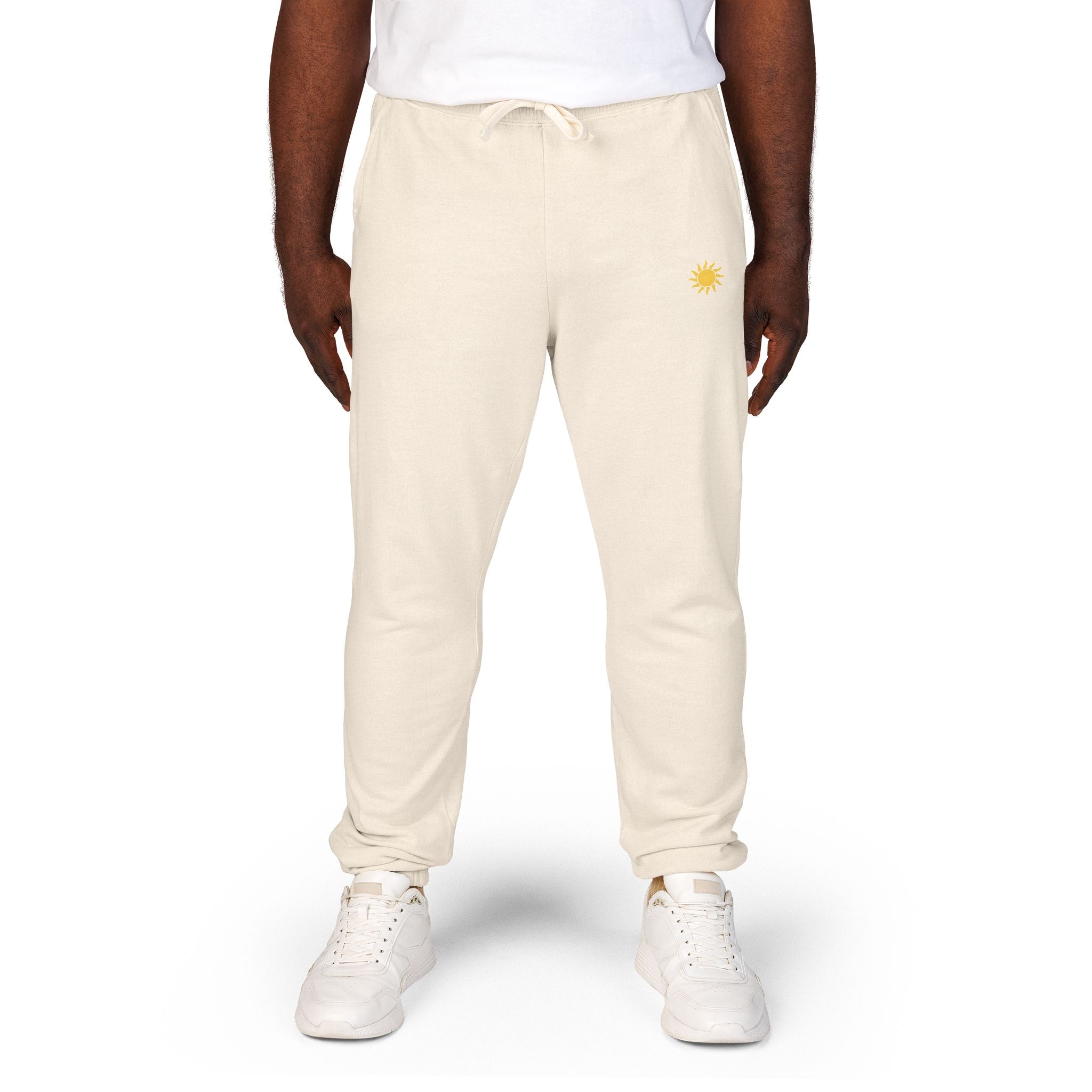 Sunshine Unisex Garment-Dyed Fleece Sweatpants | Cozy Loungewear, Comfy Pants, Casual Outfits, Gift for Her,