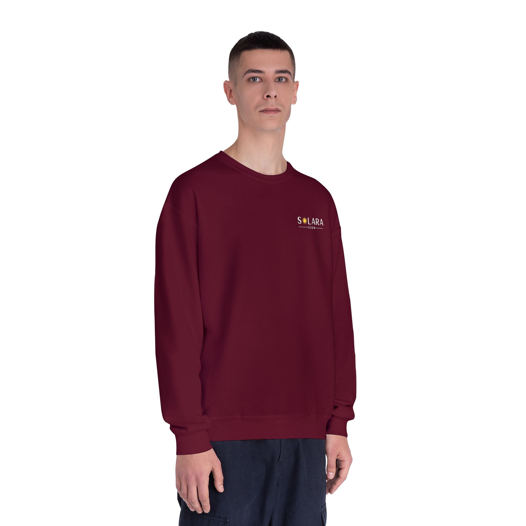 Solara Icon-Cozy Classic Crewneck Sweatshirt, Unisex Sweatshirt, Casual Pullover,  Cozy Gift