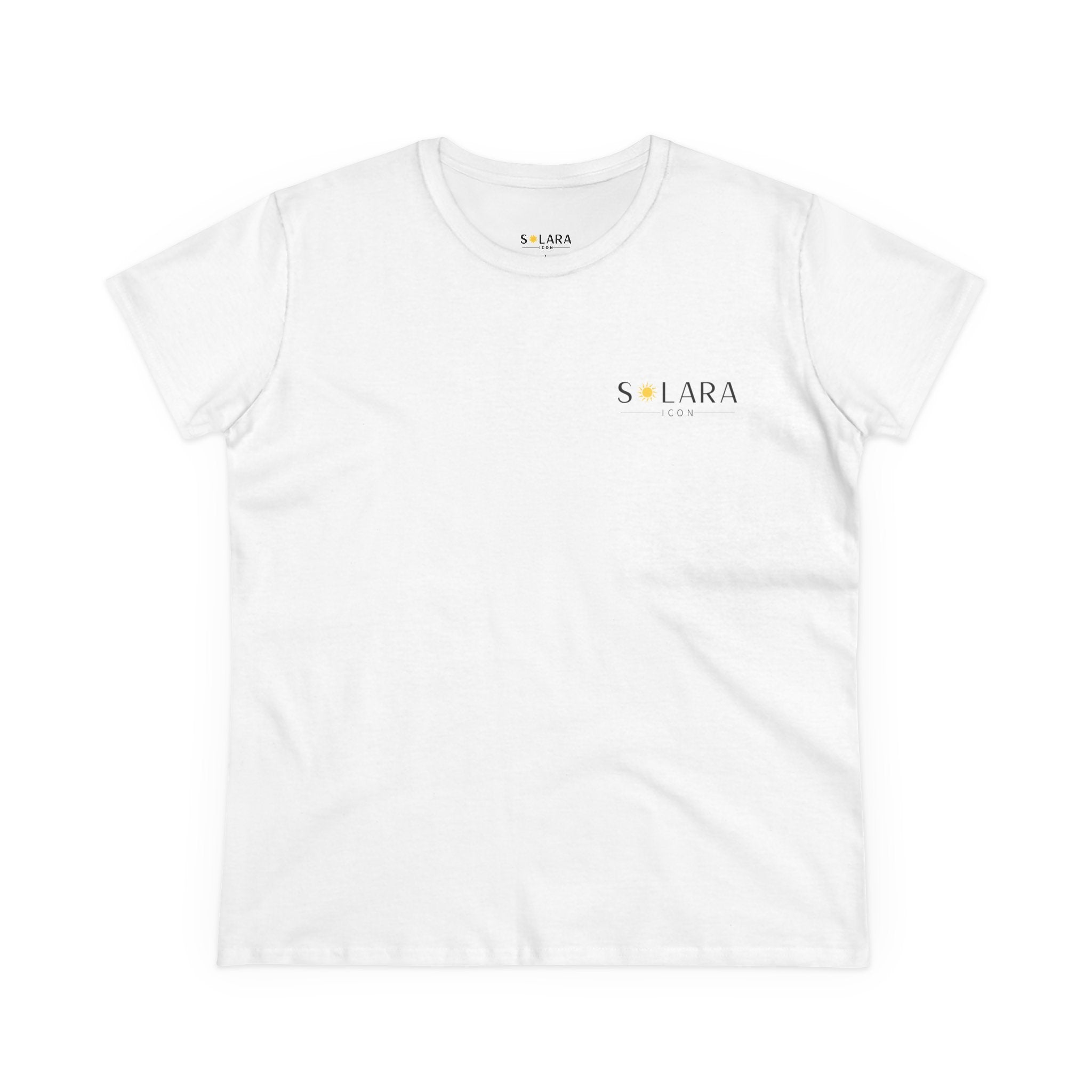 Solar Inspired Women's Midweight Cotton Tee, Casual Tee,Gift for Her, Everyday Wear,
