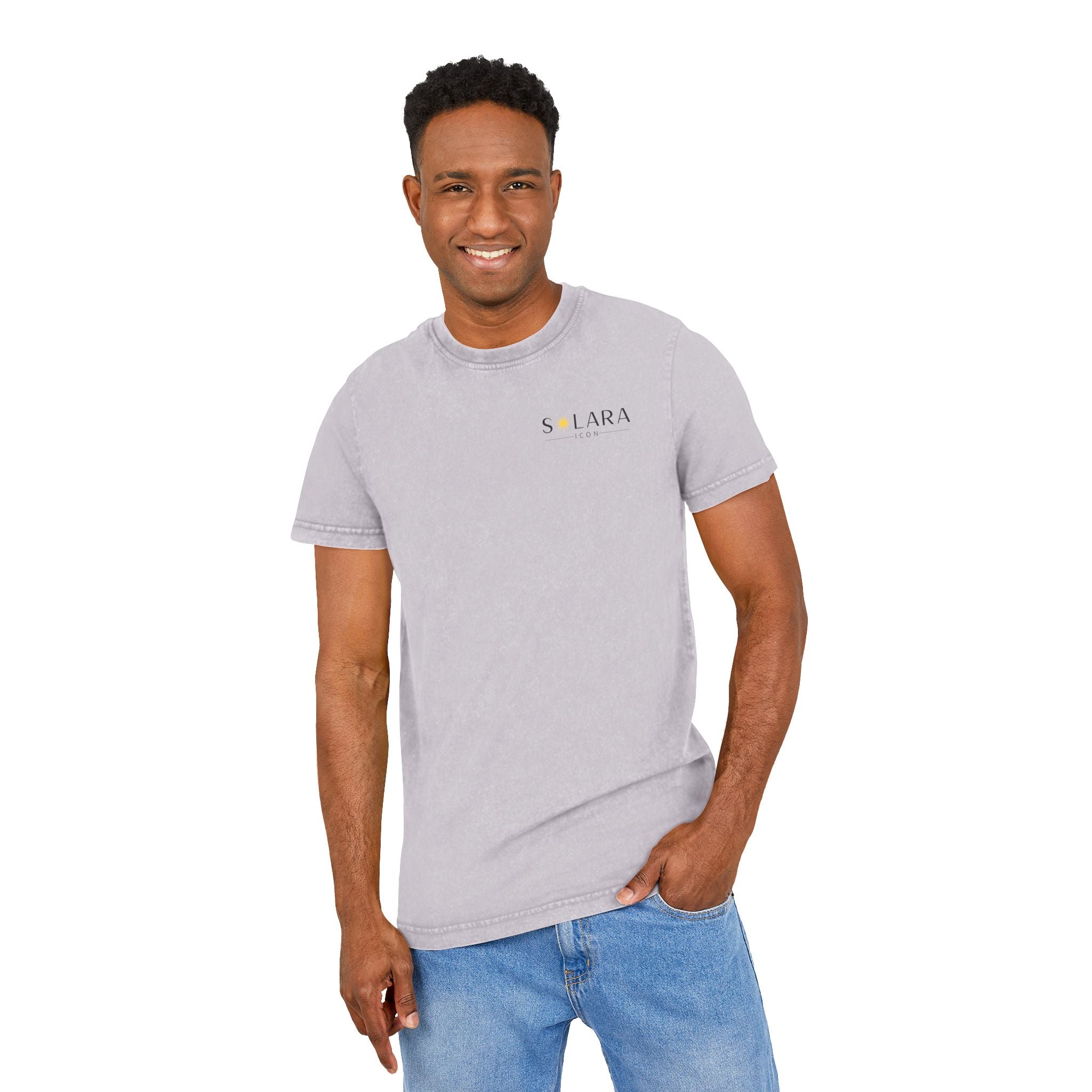 Solara Icon-Acid Washed Round Neck Tee