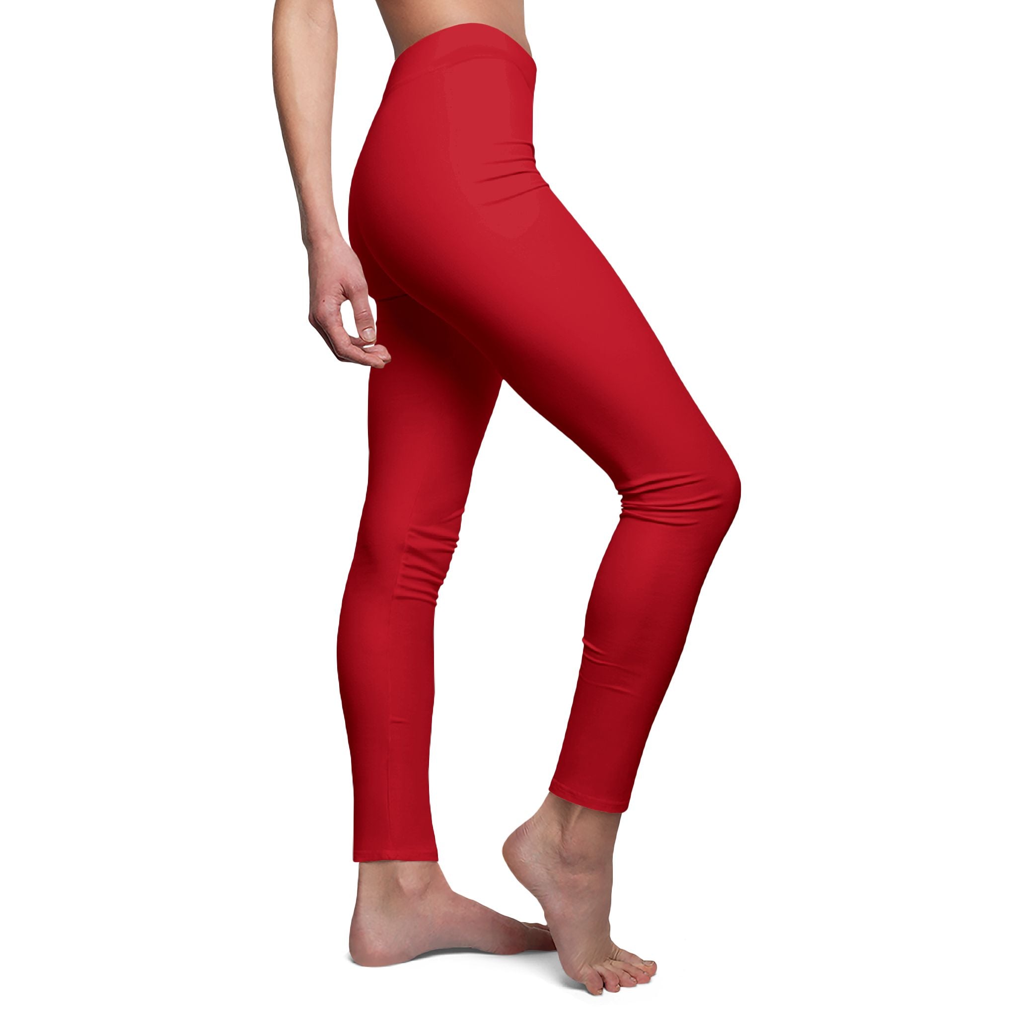 Solara Icon-Vibrant Red Women's Leggings | Yoga, Fitness, Casual Wear, Workout, Athleisure