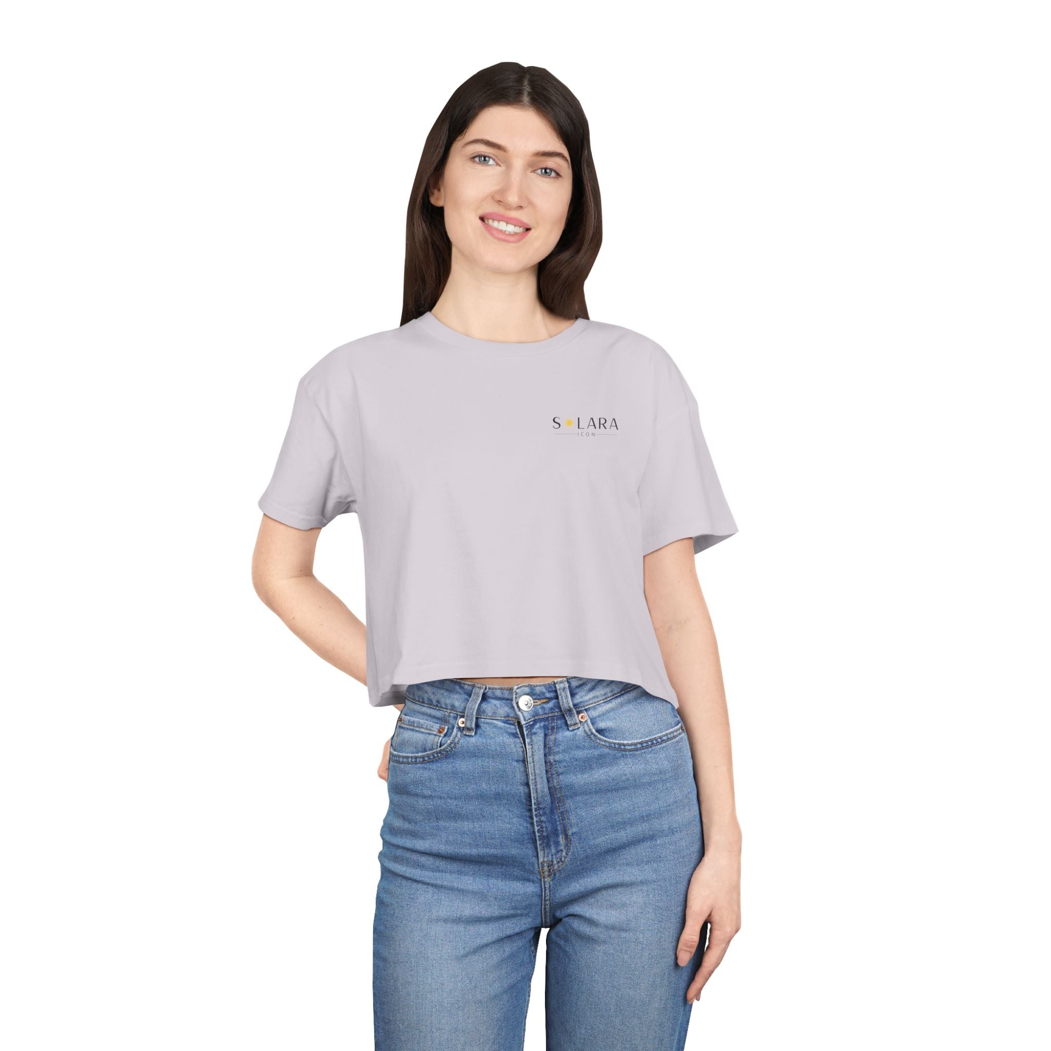 Solara Icon - Sunny Vibes Women's Crop Tee